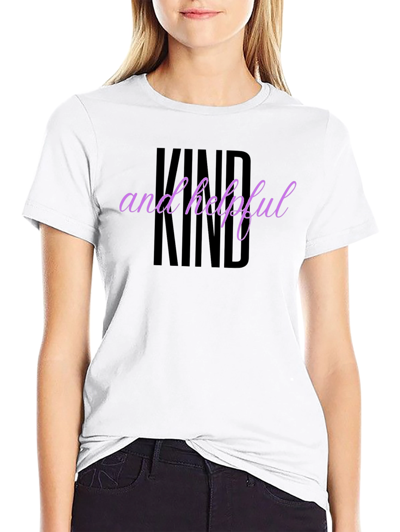 Kind and Helpful Graphic Tee - Black