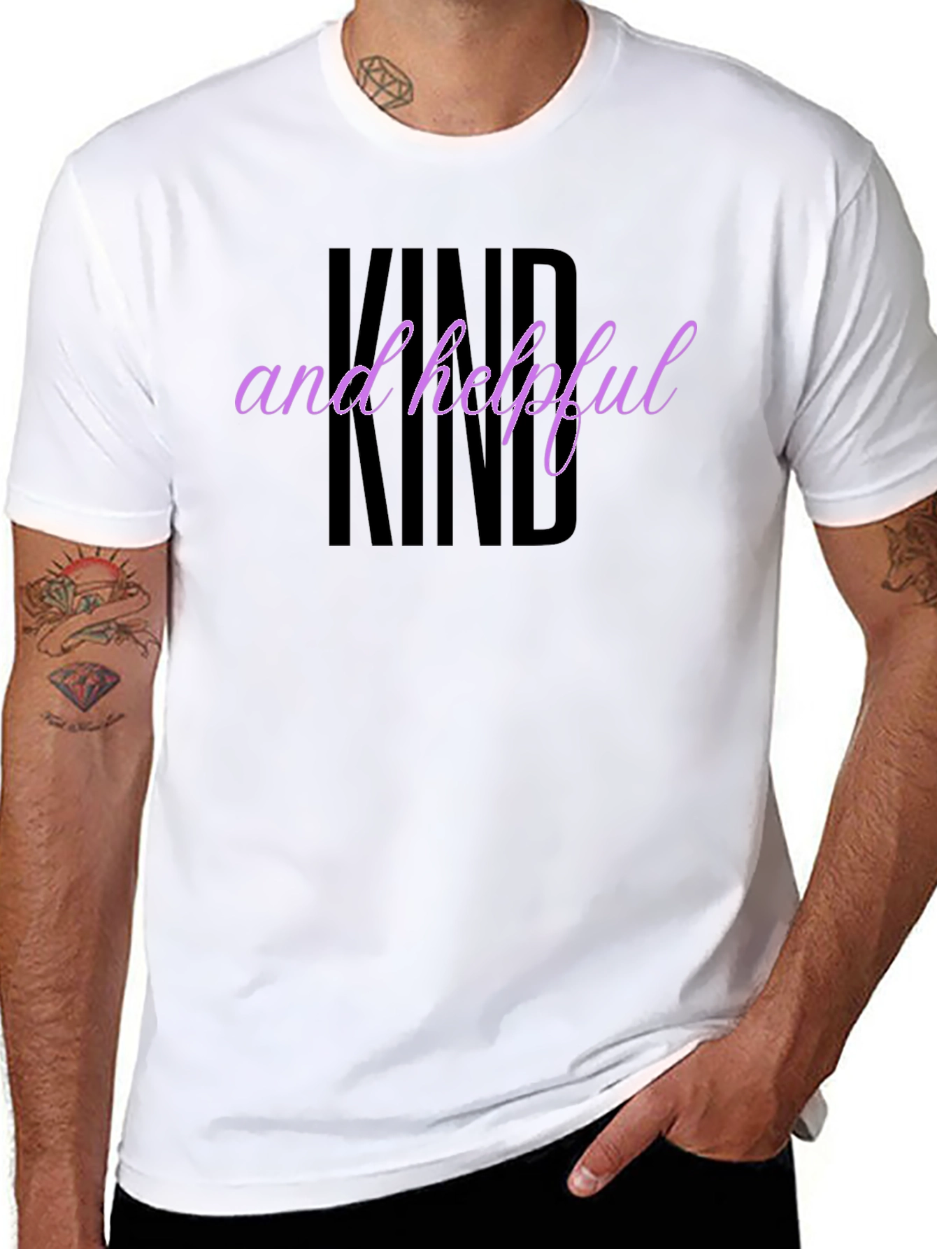 Kind and Helpful Graphic Tee - Black
