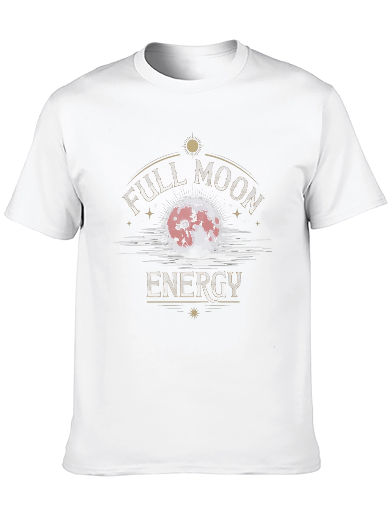 Full Moon Energy Graphic T-Shirt - Black Cotton Tee