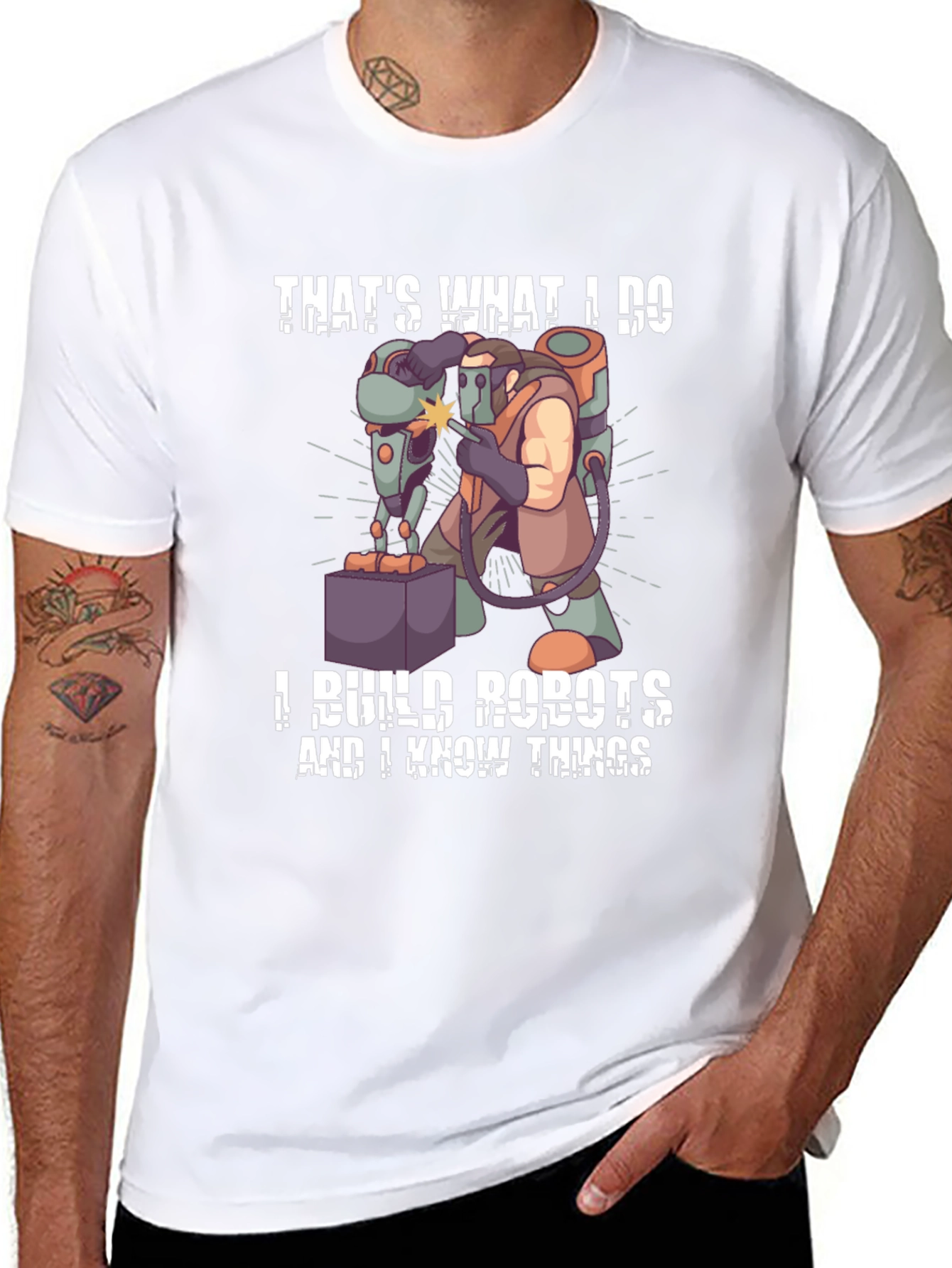 Thats What I Do I Build Robots T-Shirt