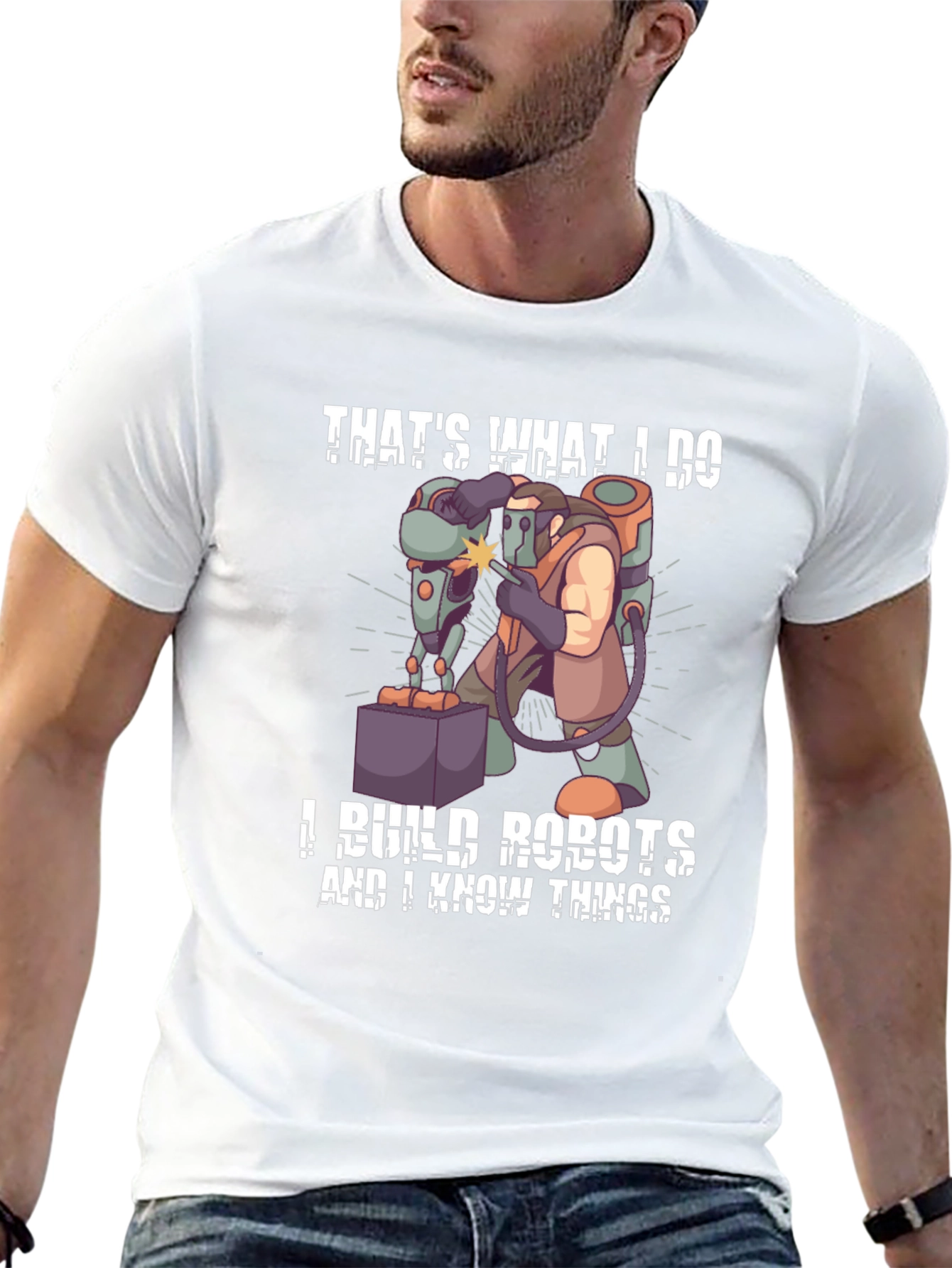 Thats What I Do I Build Robots T-Shirt