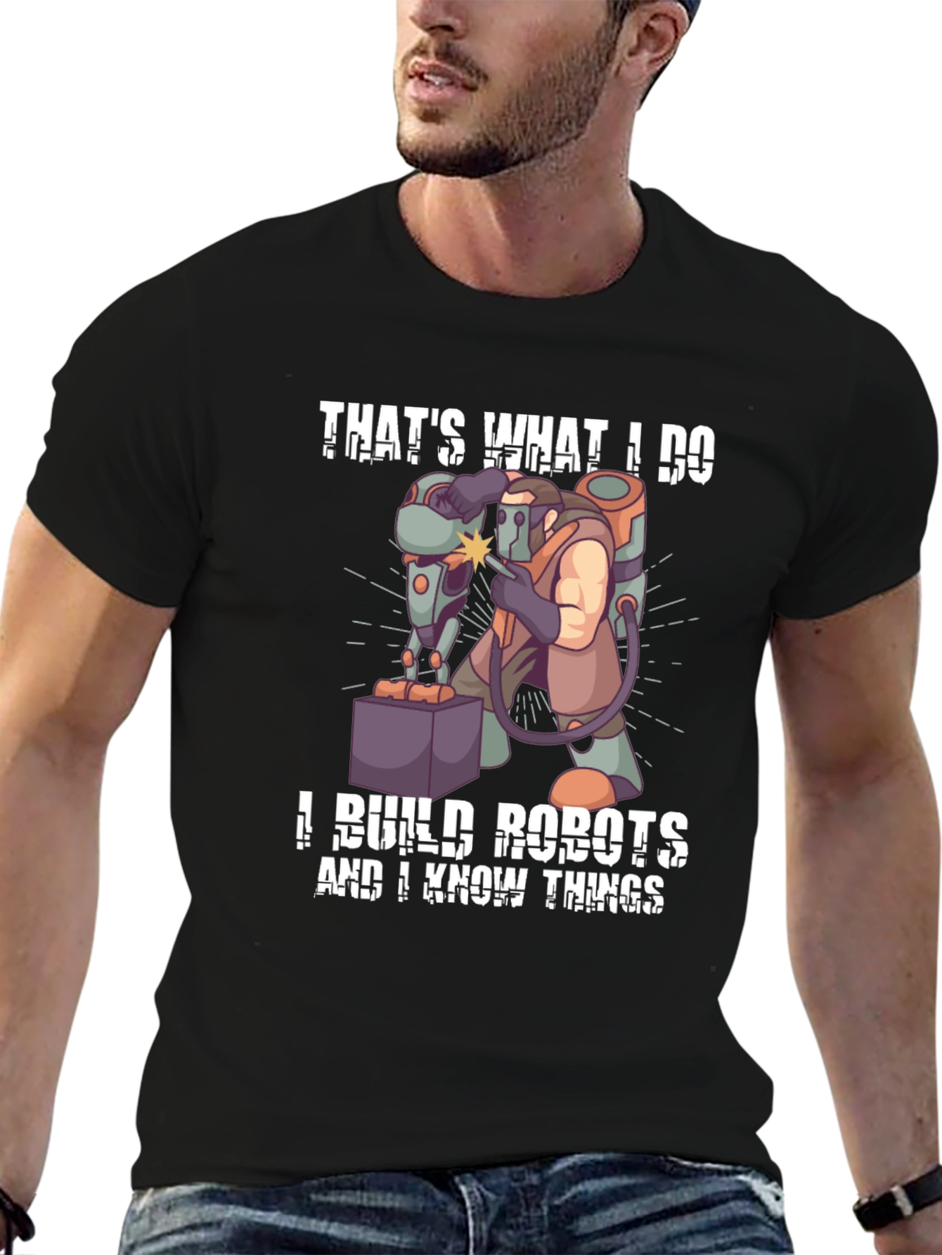 Thats What I Do I Build Robots T-Shirt