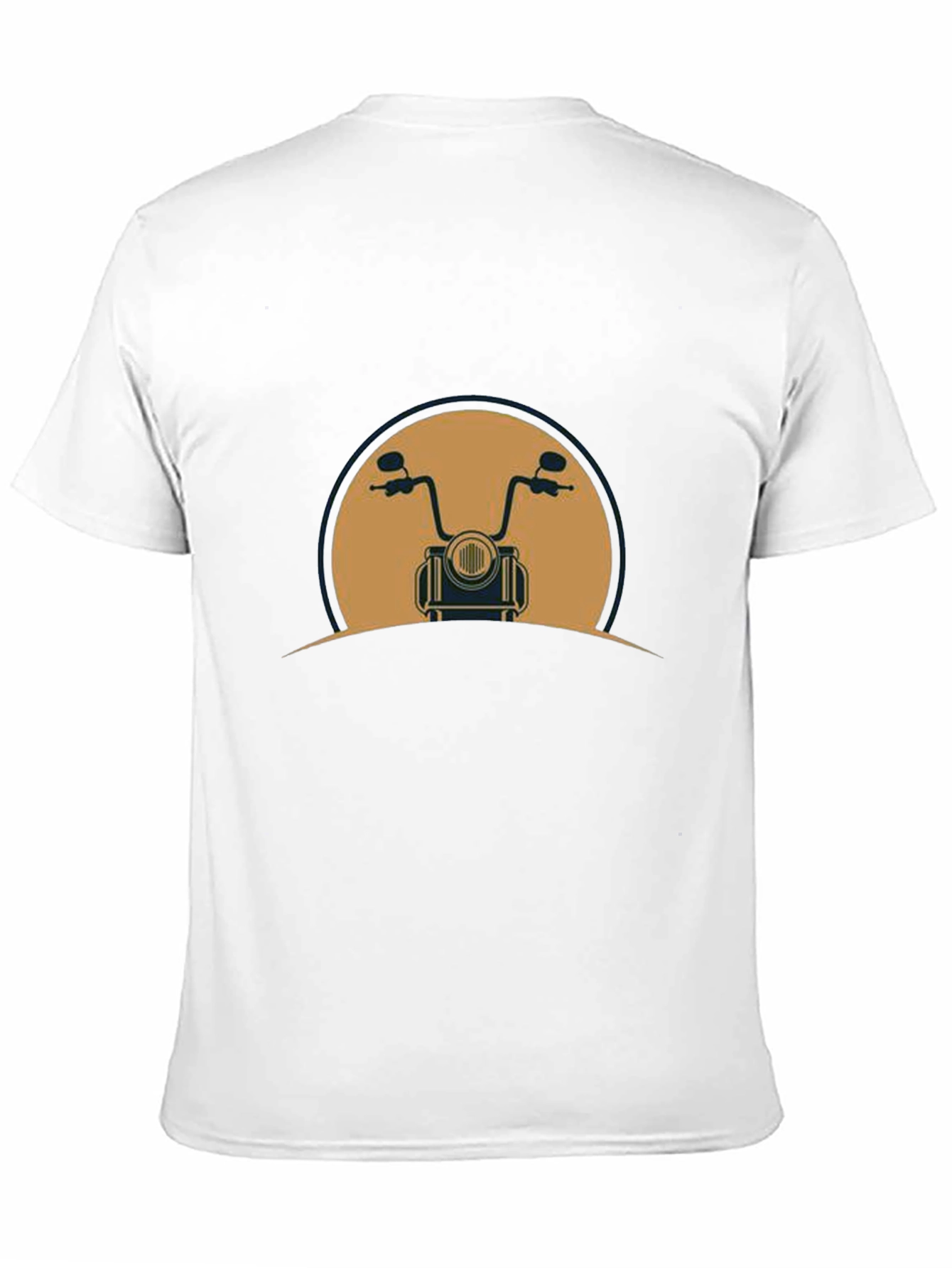Motorcycle Graphic Tee - Black Cotton Blend