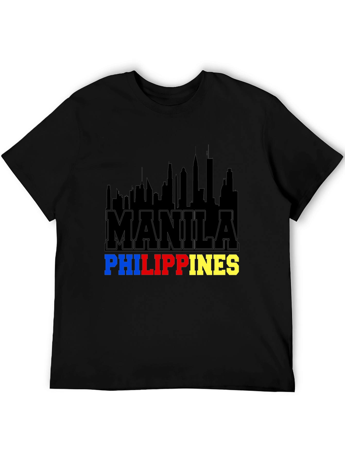 Manila Philippines Skyline Graphic T-Shirt