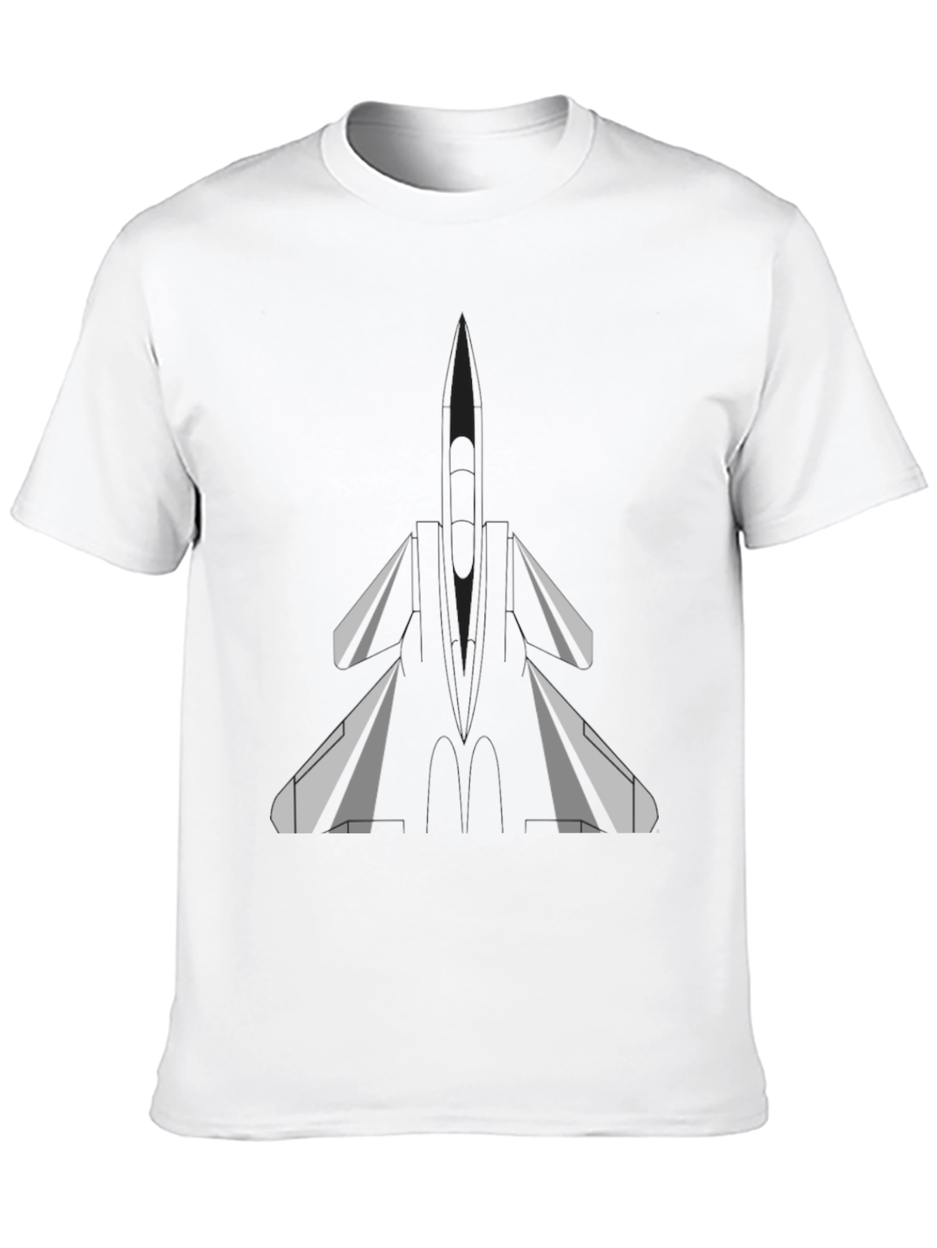 Fighter Jet Graphic Tee - Black T-Shirt