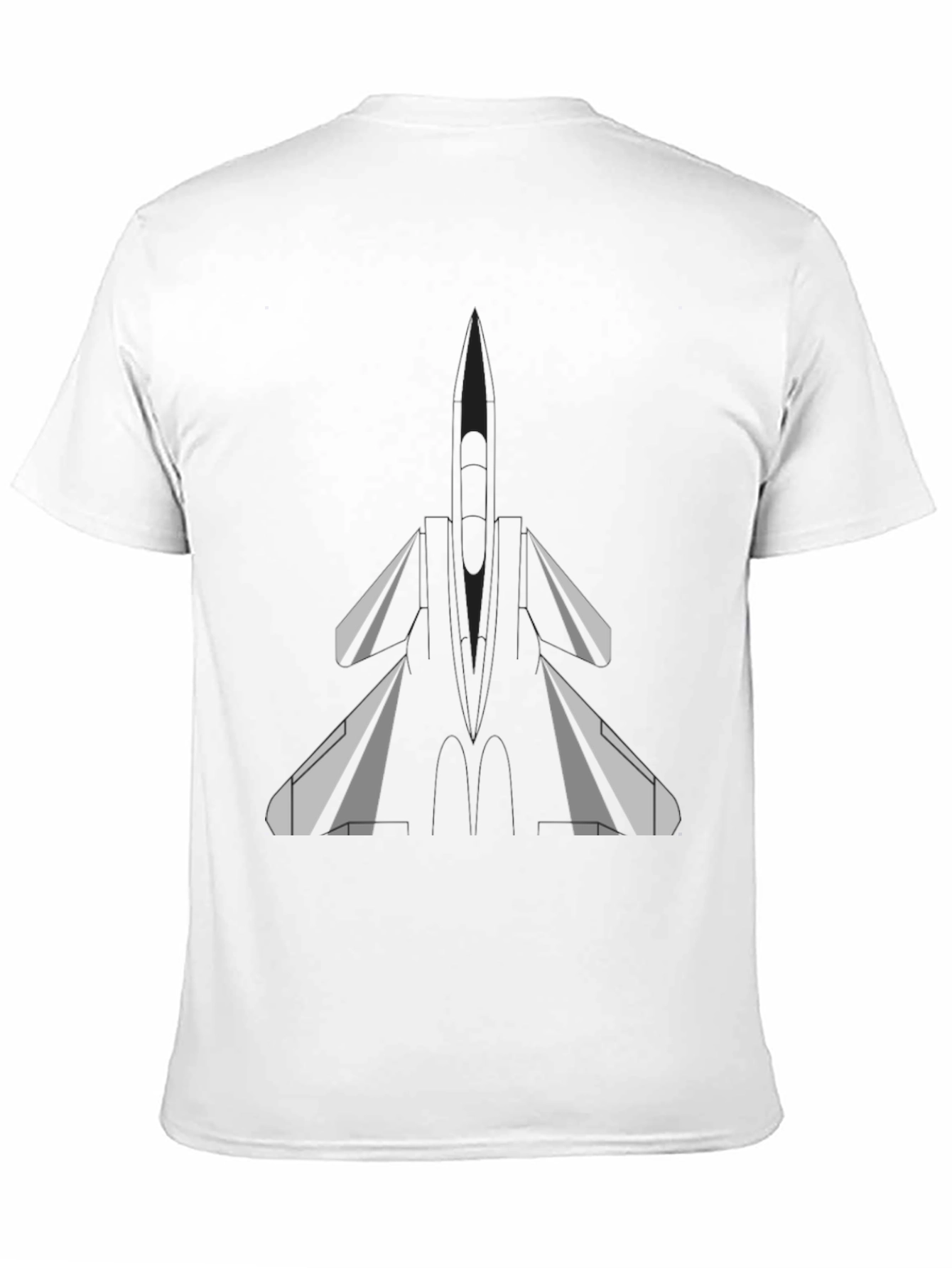 Fighter Jet Graphic Tee - Black T-Shirt