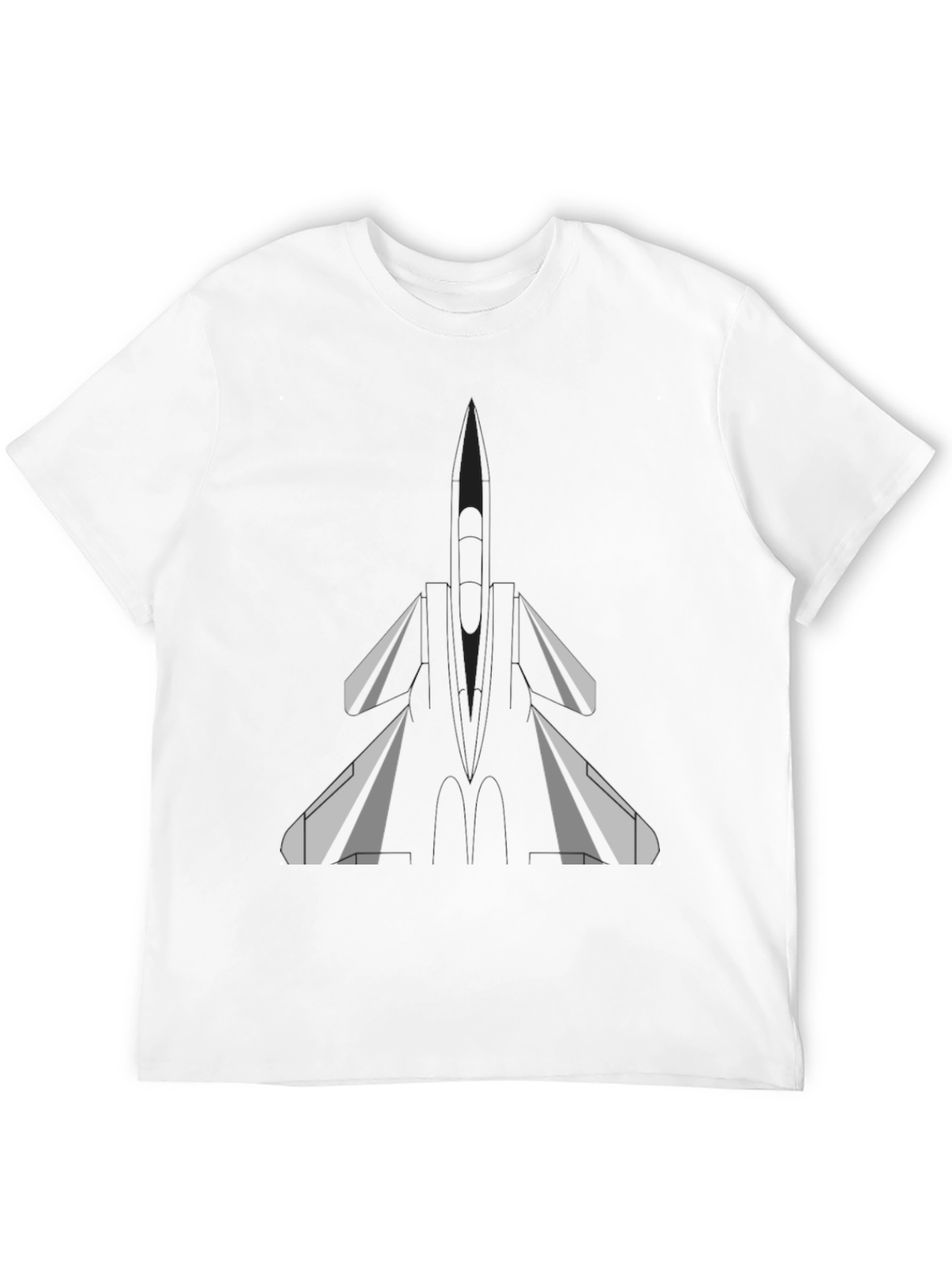 Fighter Jet Graphic Tee - Black T-Shirt