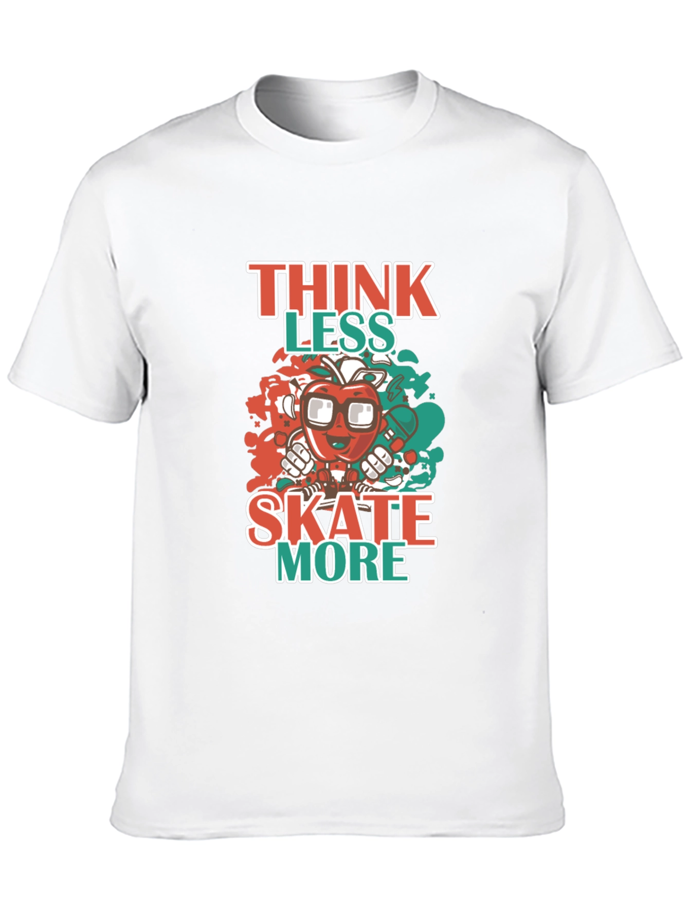 Think Less Skate More Graphic Tee