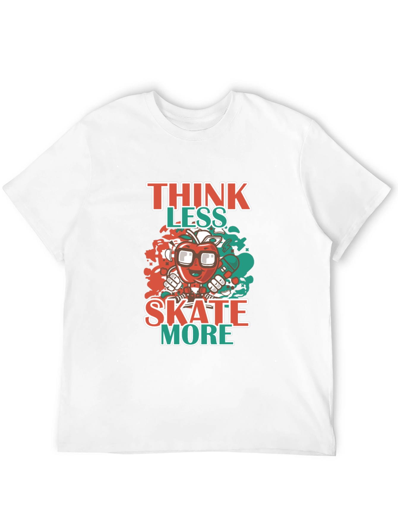 Think Less Skate More Graphic Tee