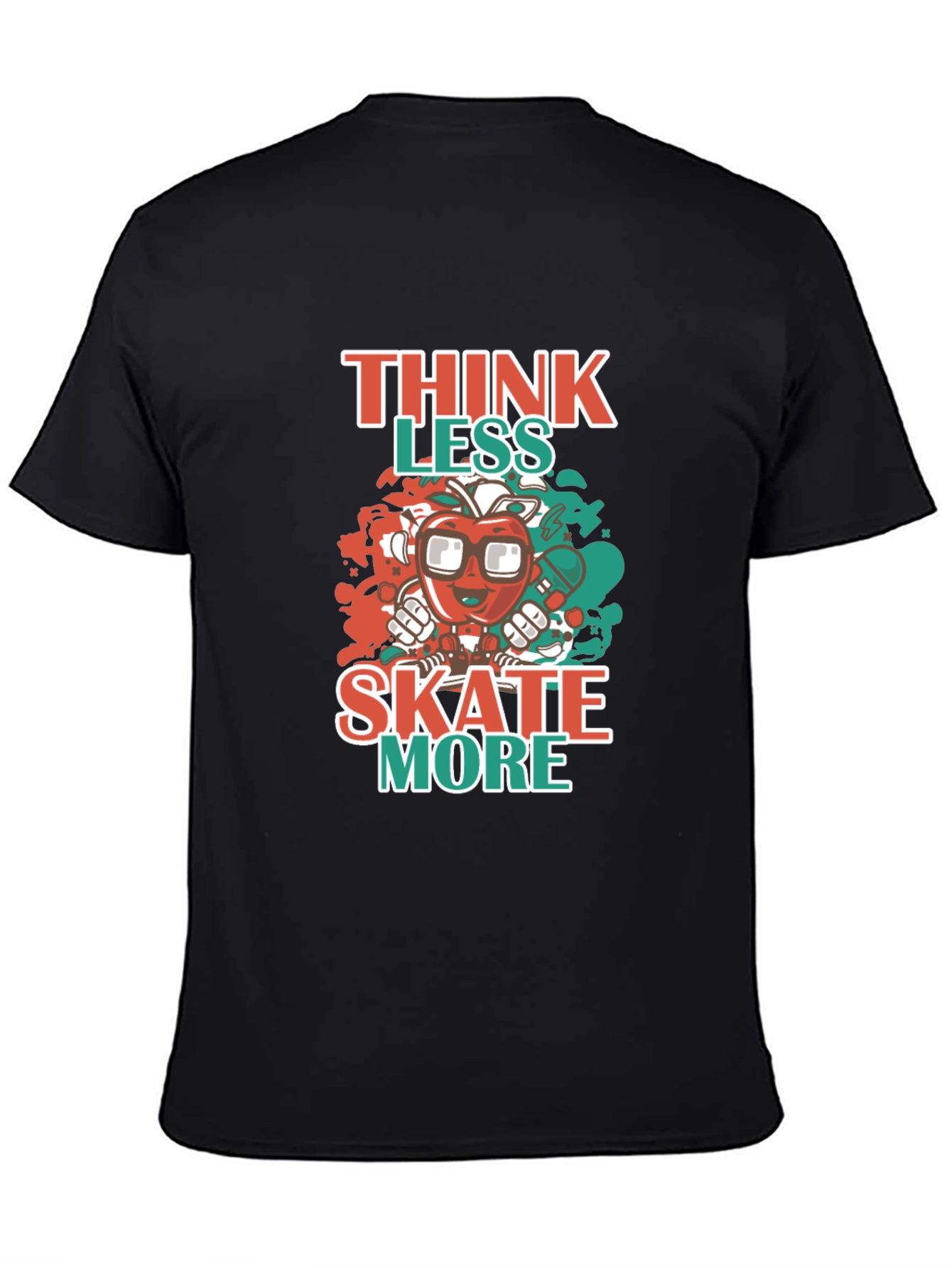 Think Less Skate More Graphic Tee