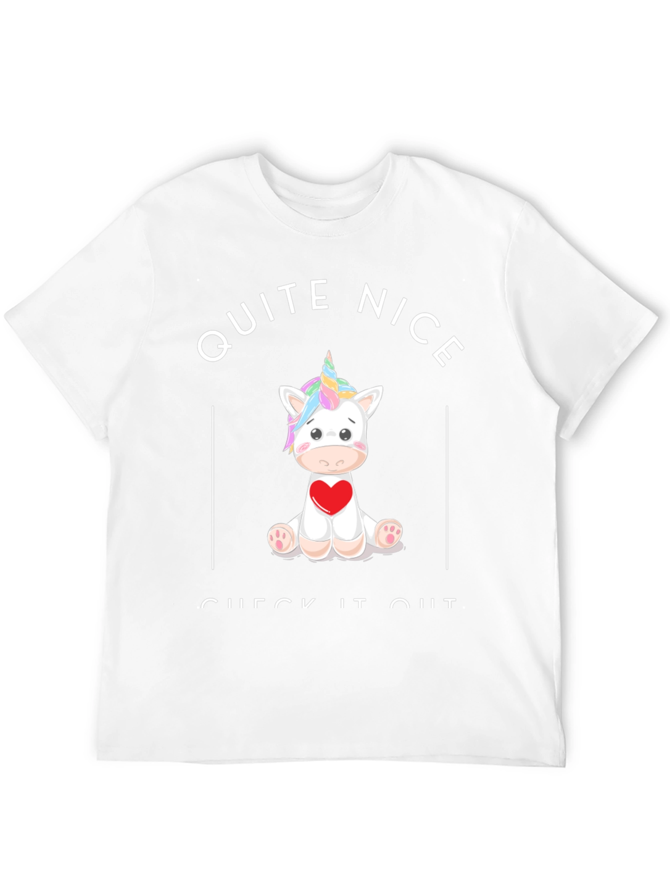 Unicorn Heart Graphic Black T-Shirt