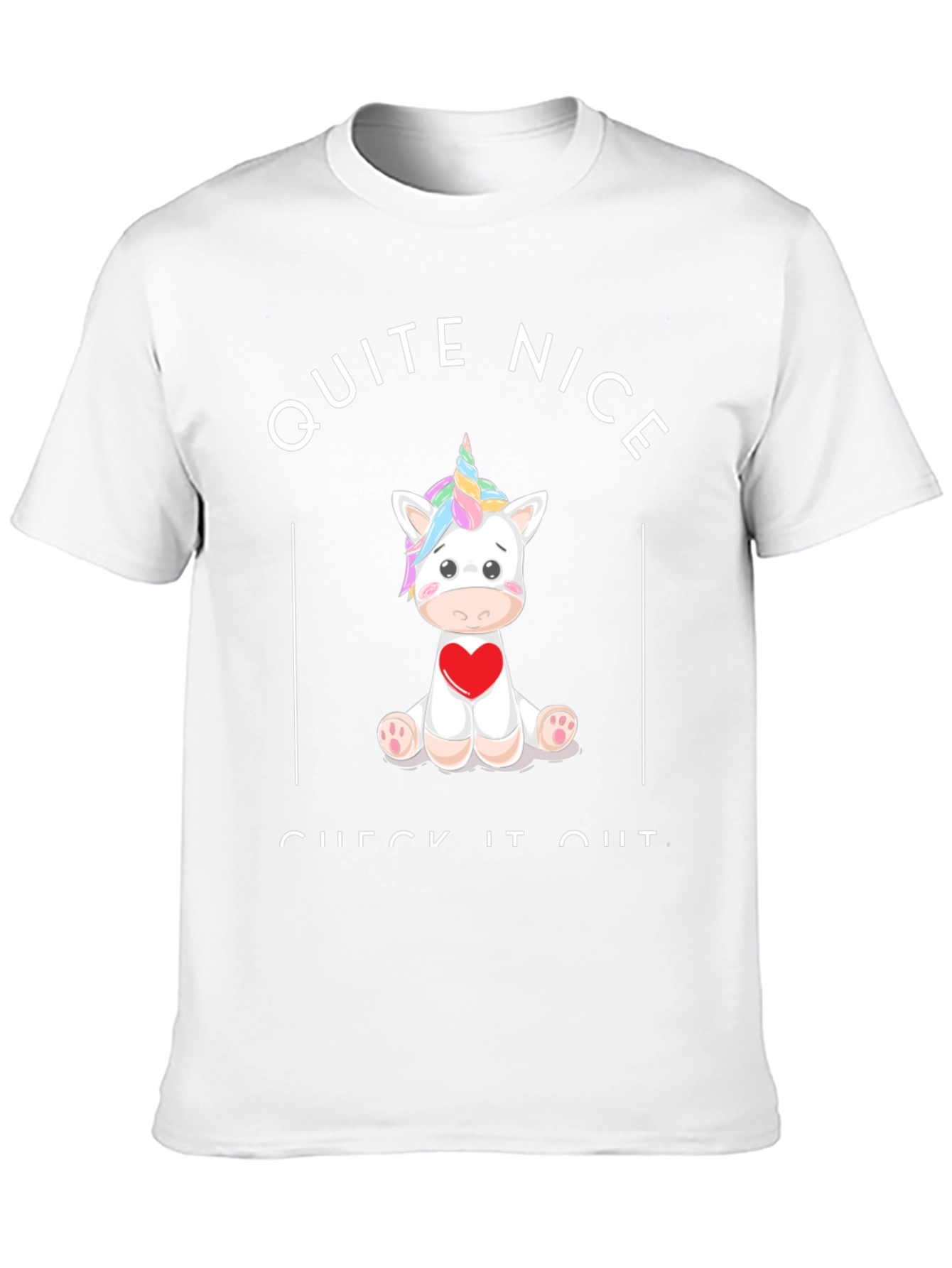 Unicorn Heart Graphic Black T-Shirt