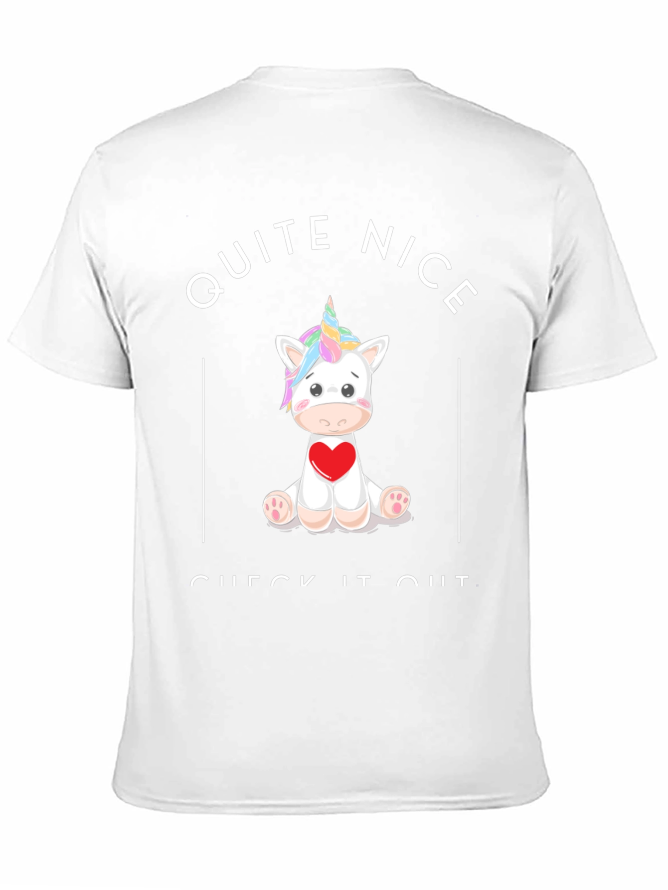 Unicorn Heart Graphic Black T-Shirt