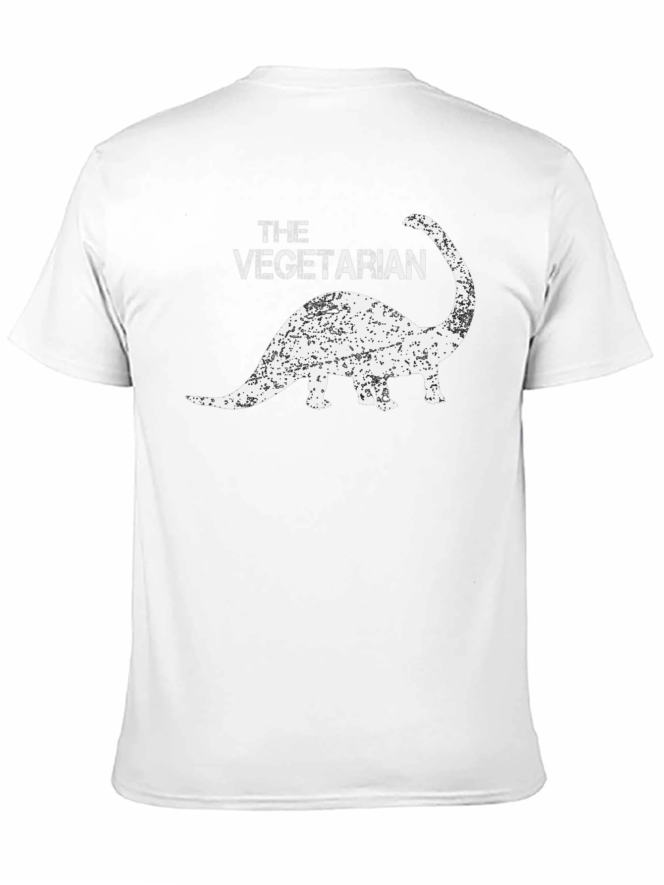 Vegetarian Dinosaur Graphic Tee - Black T-Shirt