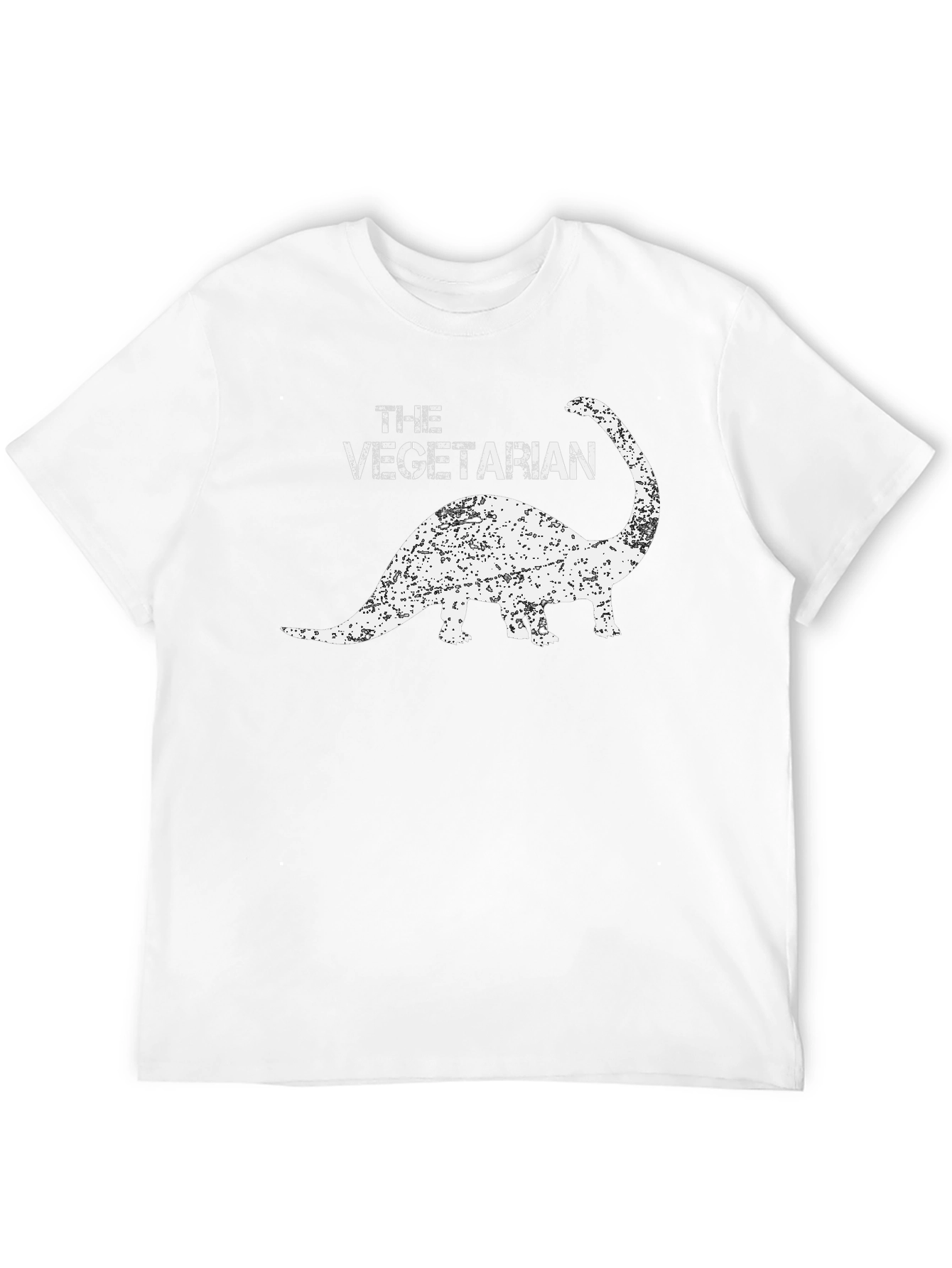 Vegetarian Dinosaur Graphic Tee - Black T-Shirt
