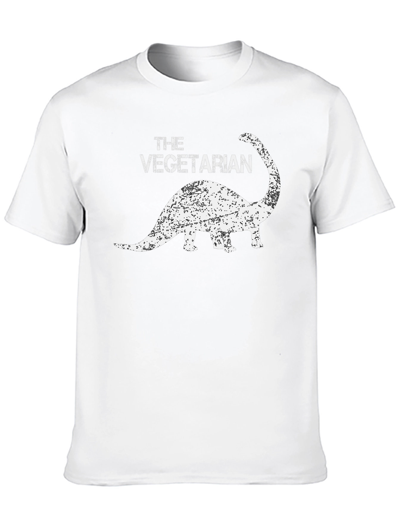 Vegetarian Dinosaur Graphic Tee - Black T-Shirt