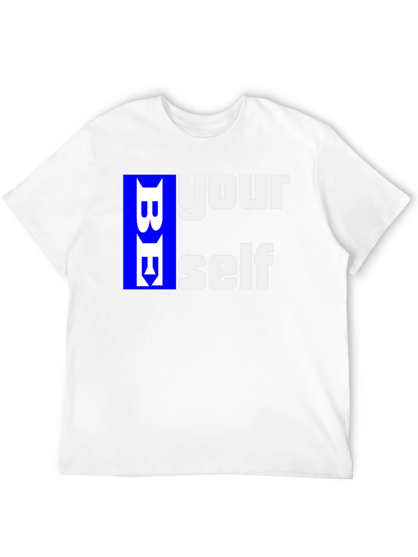 Be Yourself Graphic T-Shirt - Black Casual Tee