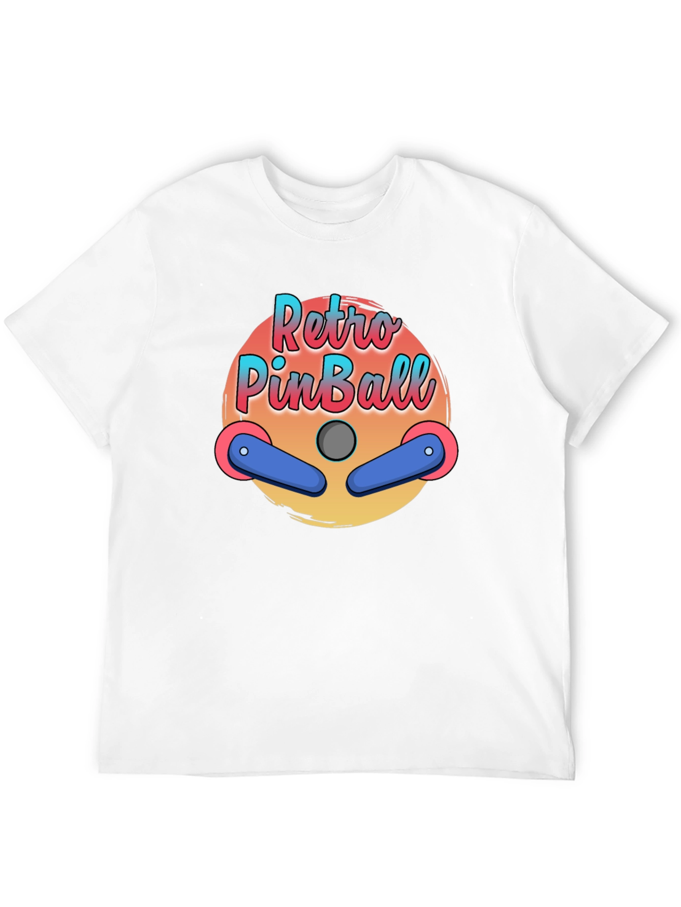 Retro Pinball Graphic T-Shirt