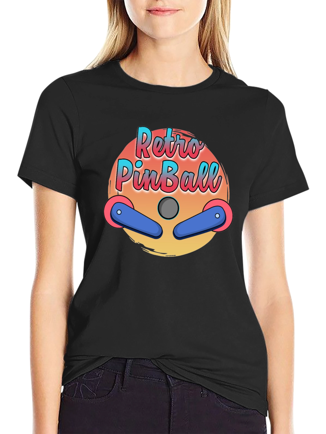 Retro Pinball Graphic T-Shirt