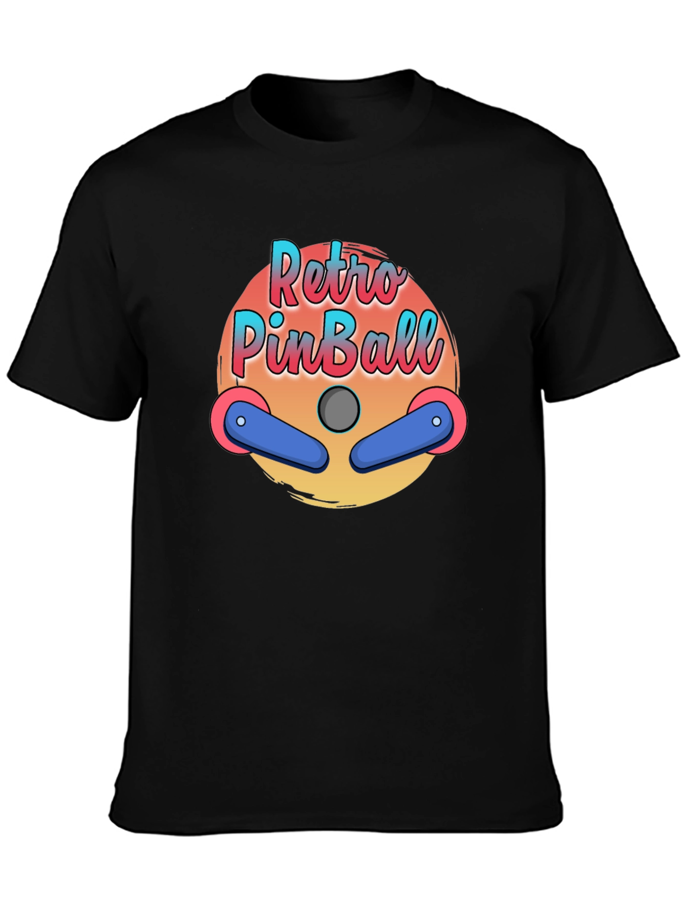 Retro Pinball Graphic T-Shirt