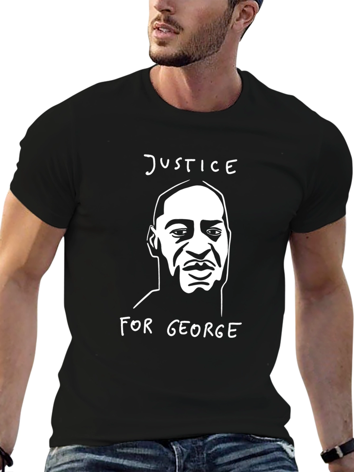 Justice for George Black T-Shirt