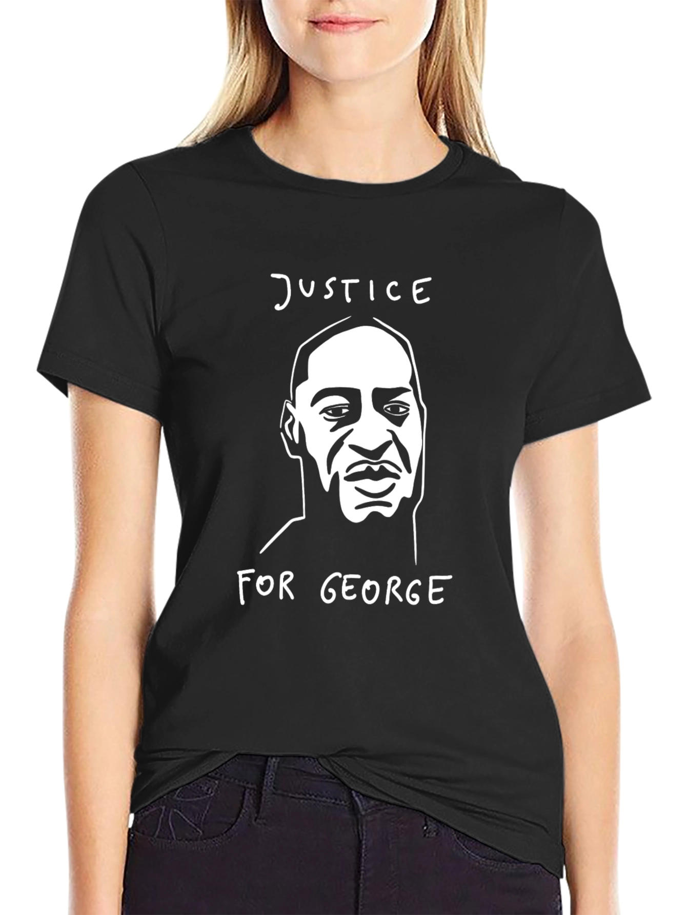 Justice for George Black T-Shirt