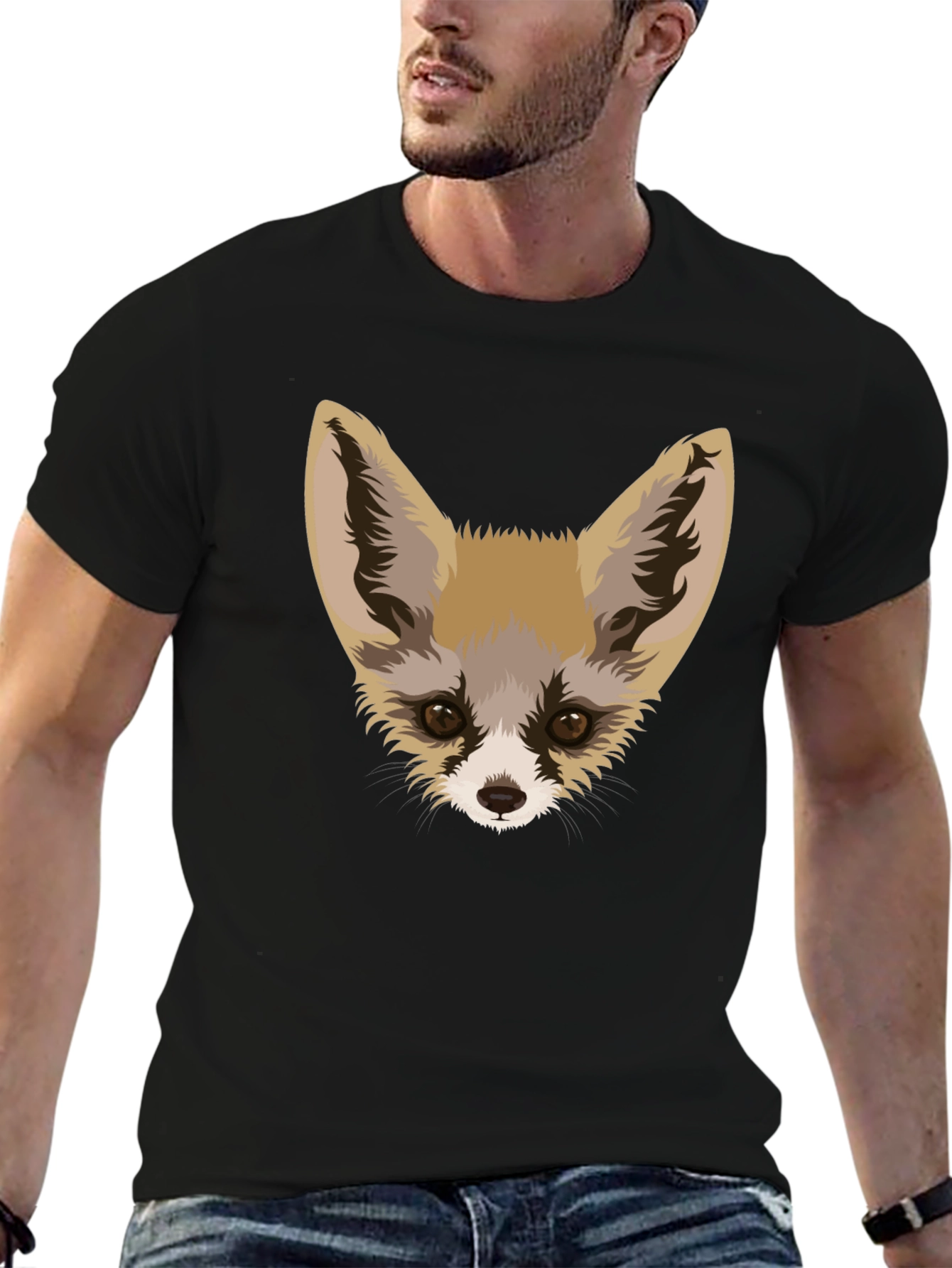 Fennec Fox Graphic Tee - Unique Animal Design
