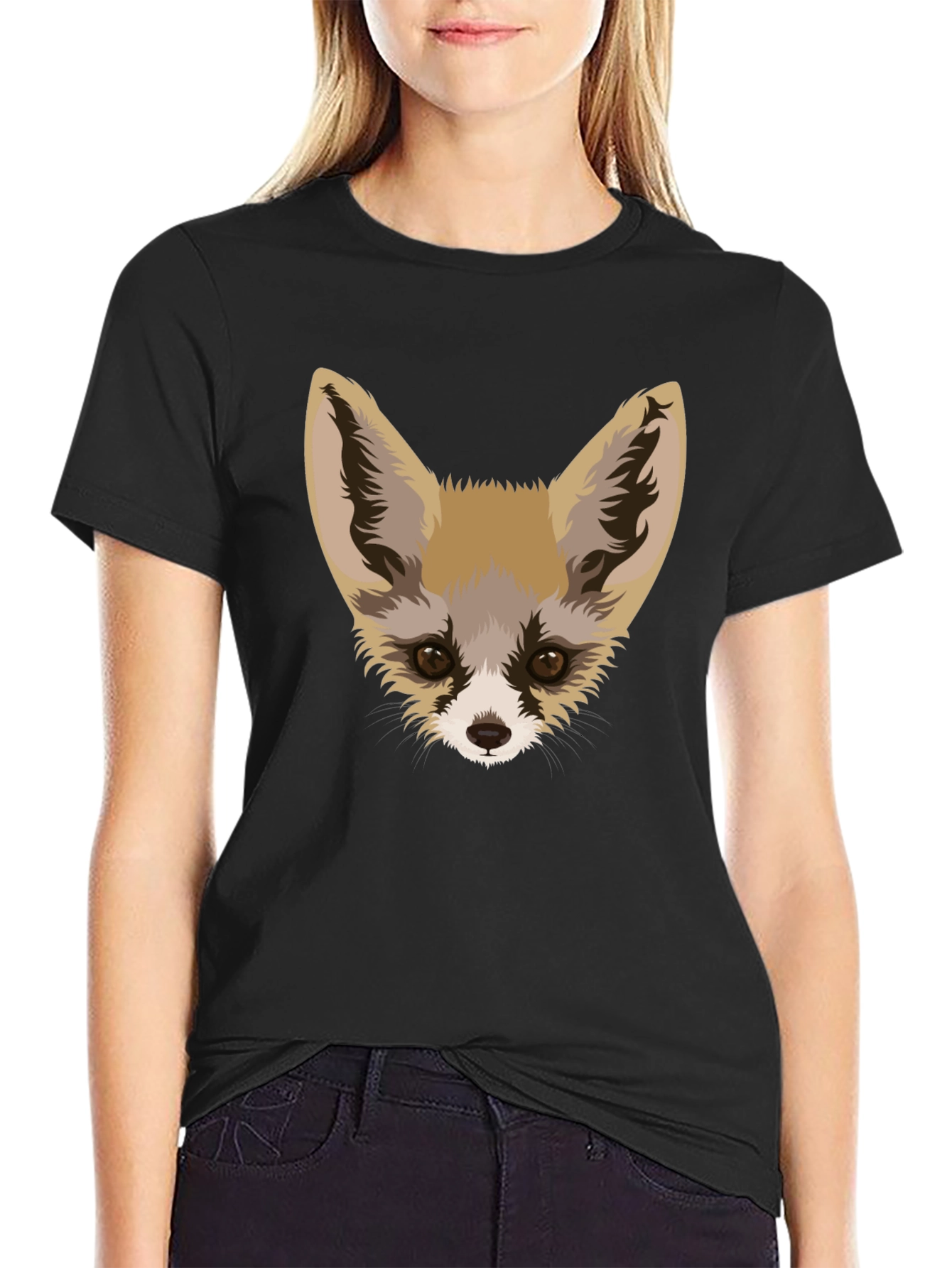 Fennec Fox Graphic Tee - Unique Animal Design