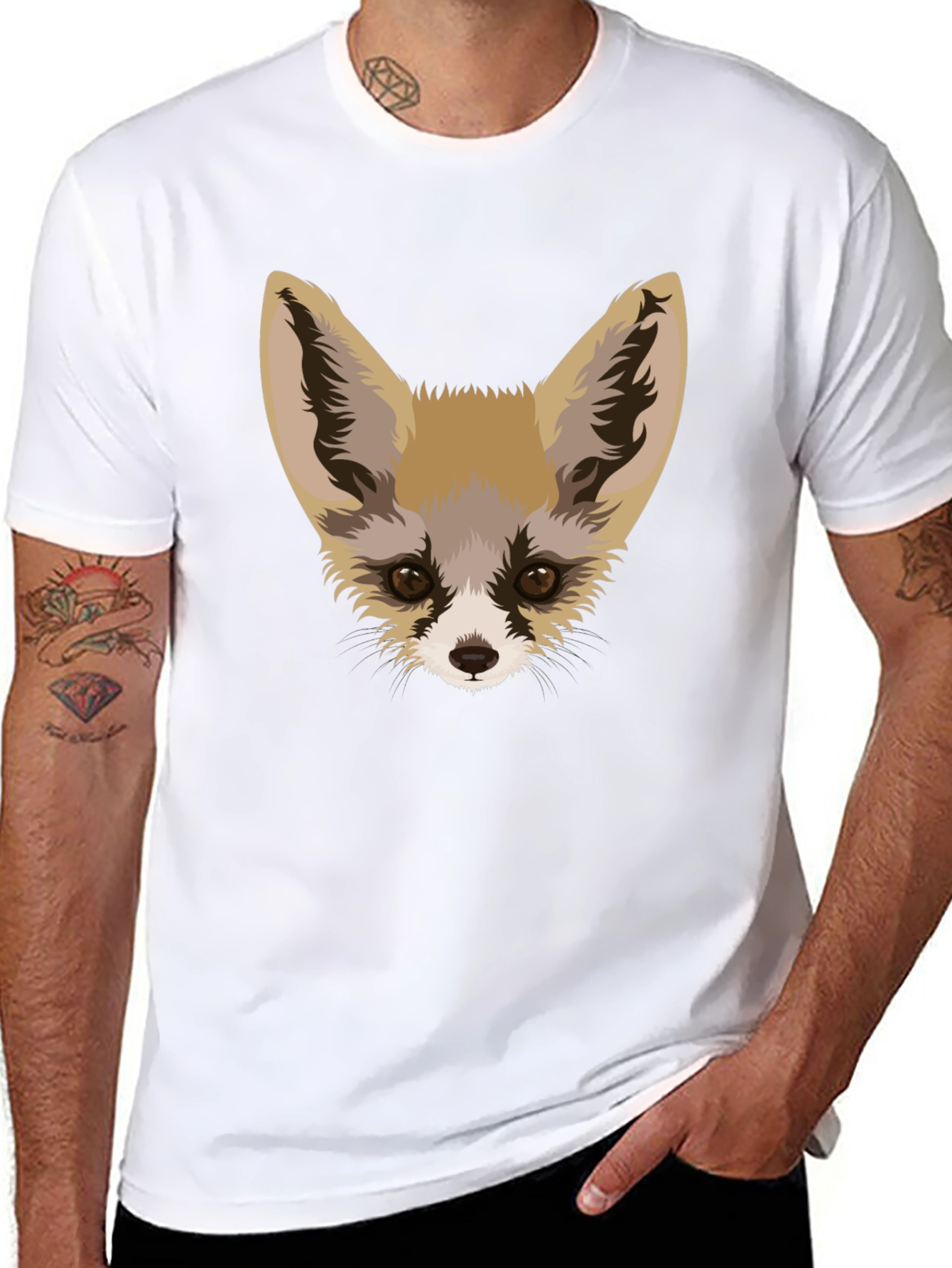 Fennec Fox Graphic Tee - Unique Animal Design