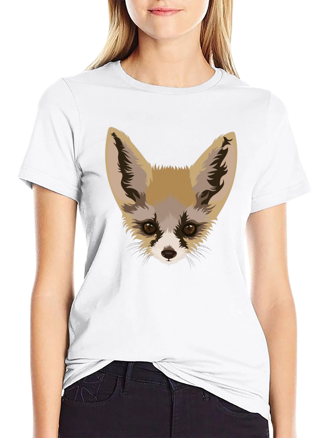Fennec Fox Graphic Tee - Unique Animal Design