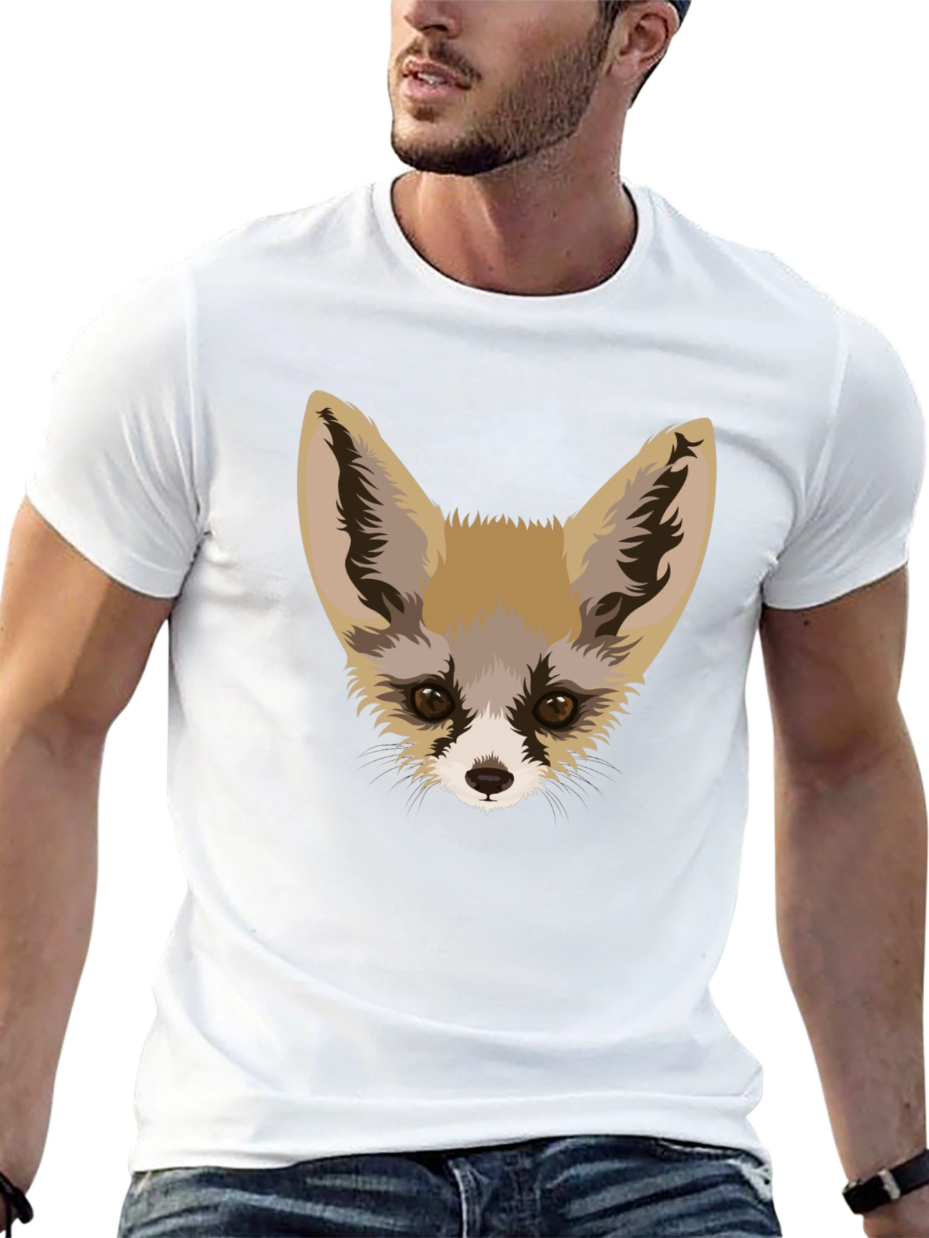 Fennec Fox Graphic Tee - Unique Animal Design