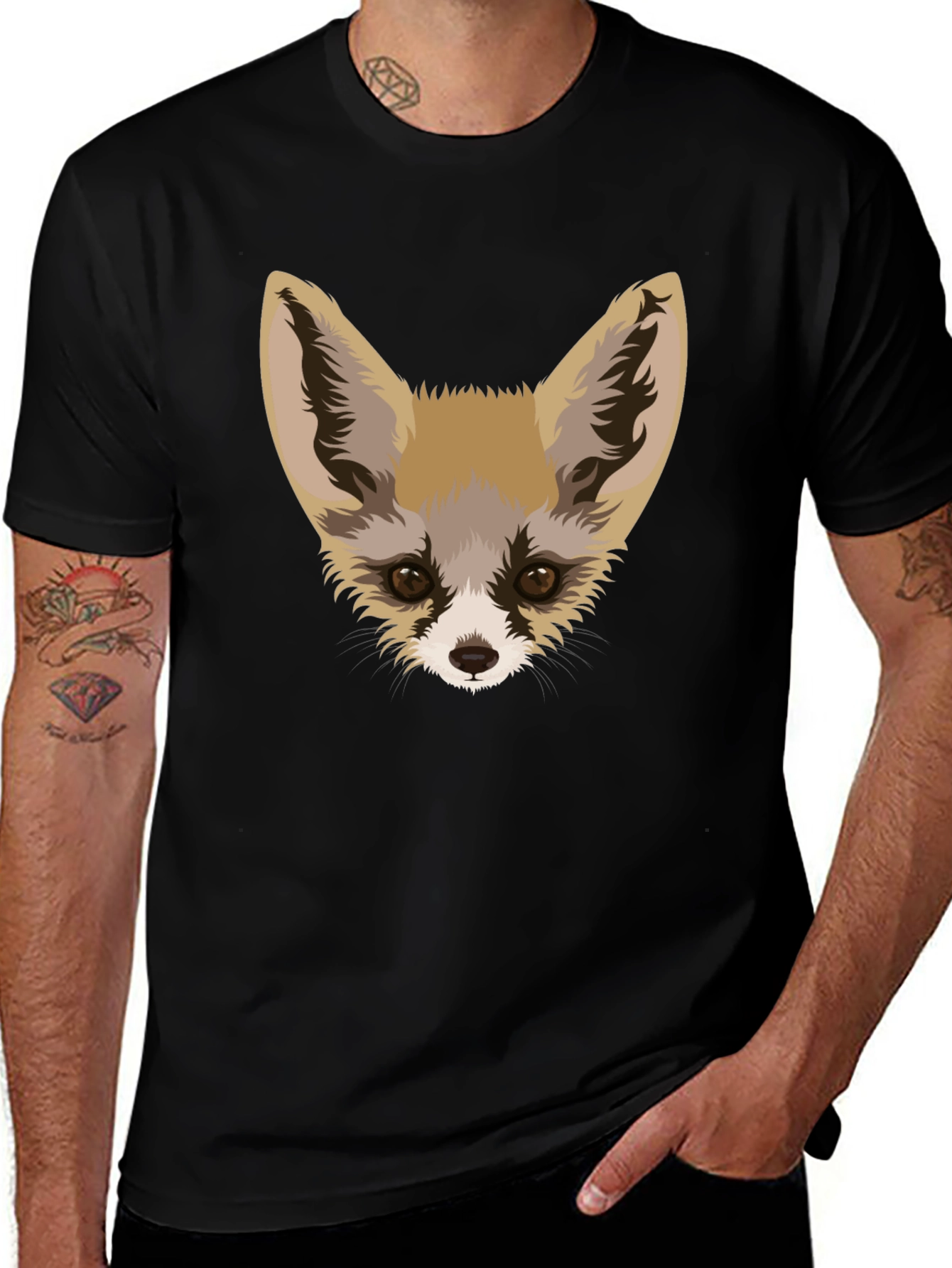 Fennec Fox Graphic Tee - Unique Animal Design