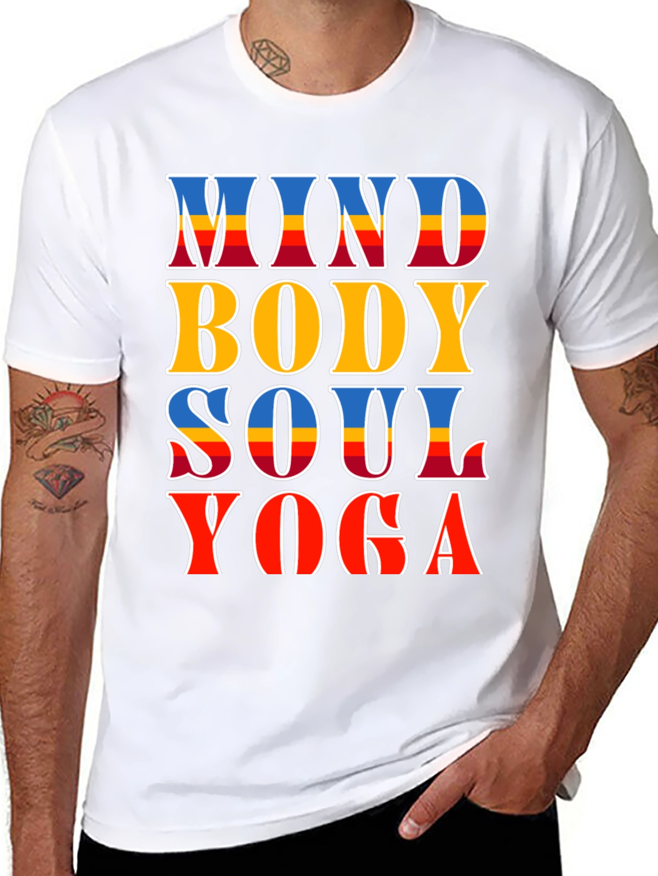 Mind Body Soul Yoga T-Shirt - Spiritual Comfort