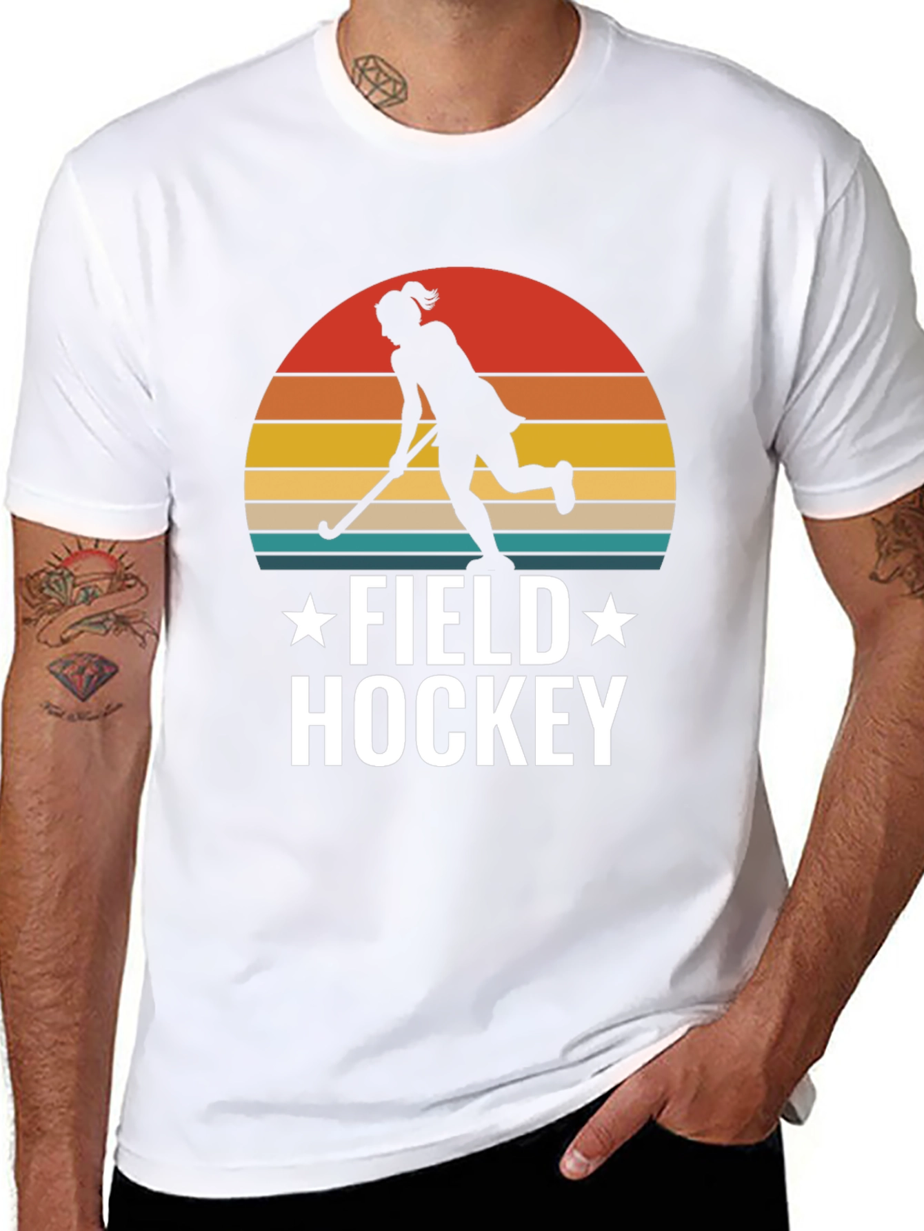 Field Hockey Sunset T-Shirt