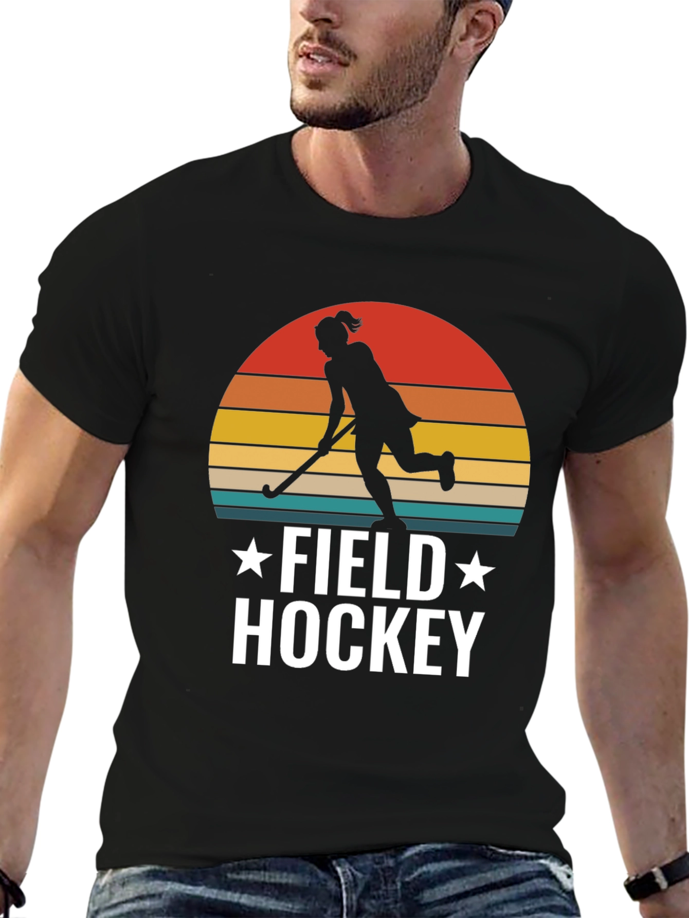Field Hockey Sunset T-Shirt