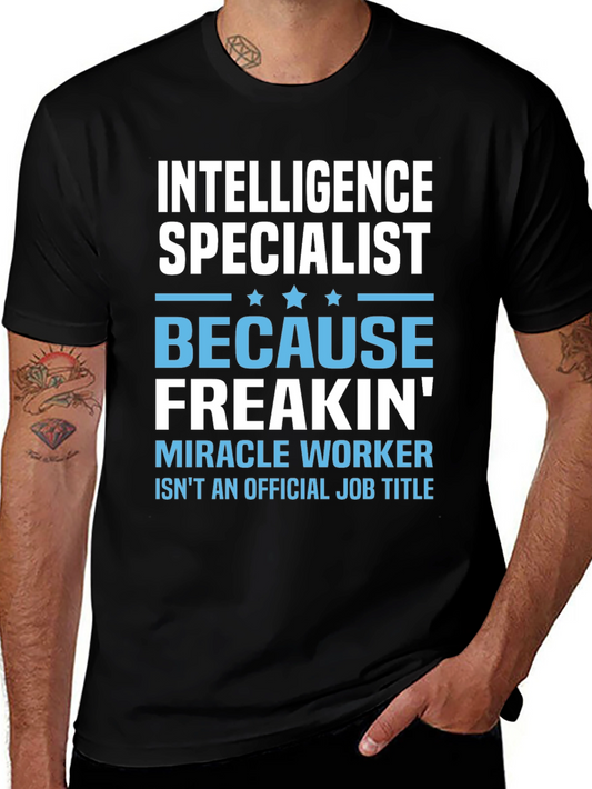 Intelligence Specialist Funny Job Title T-Shirt