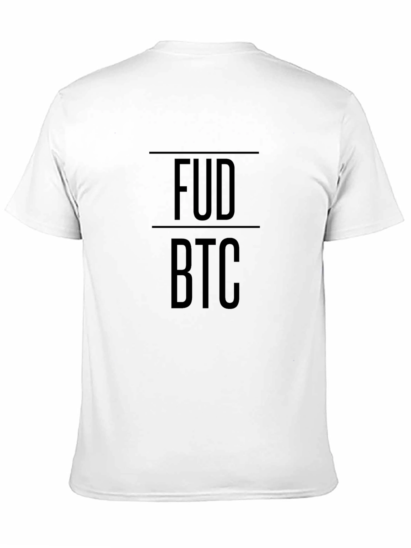 FUD BTC Crypto Black Graphic T-Shirt