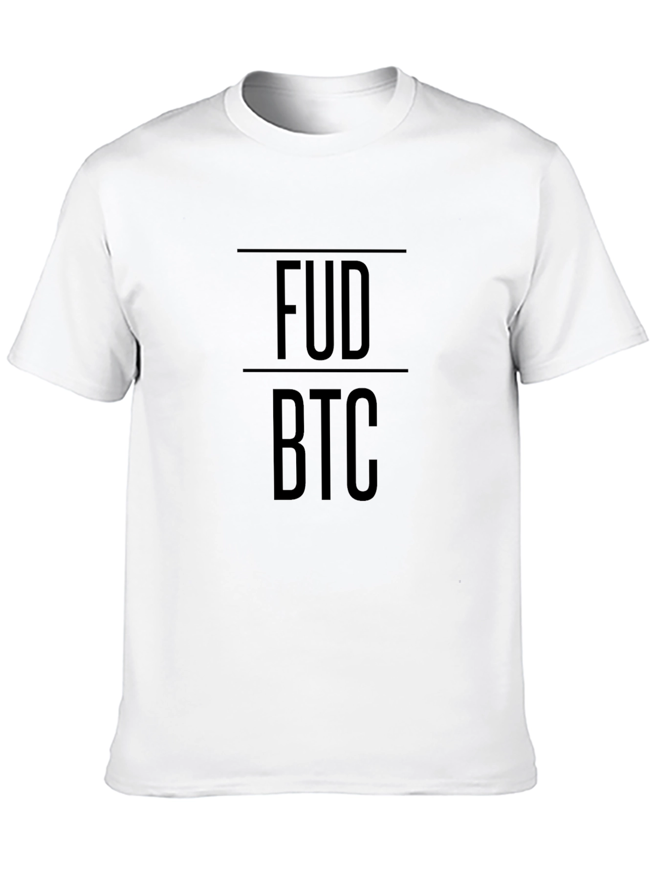 FUD BTC Crypto Black Graphic T-Shirt