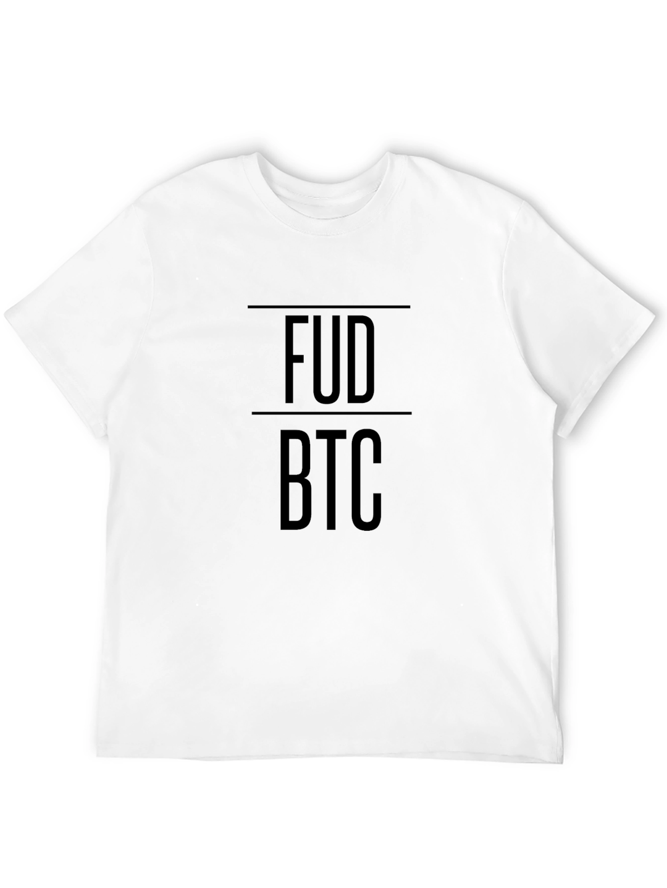 FUD BTC Crypto Black Graphic T-Shirt