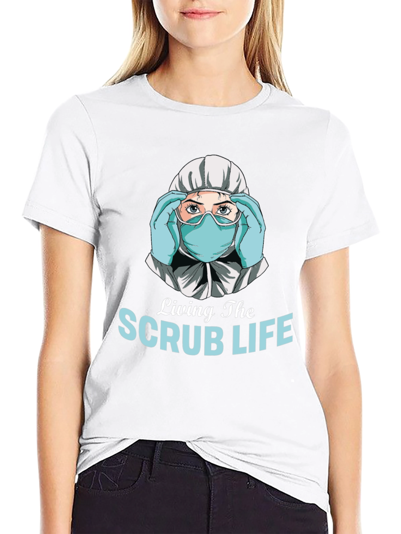Living the Scrub Life Graphic T-Shirt