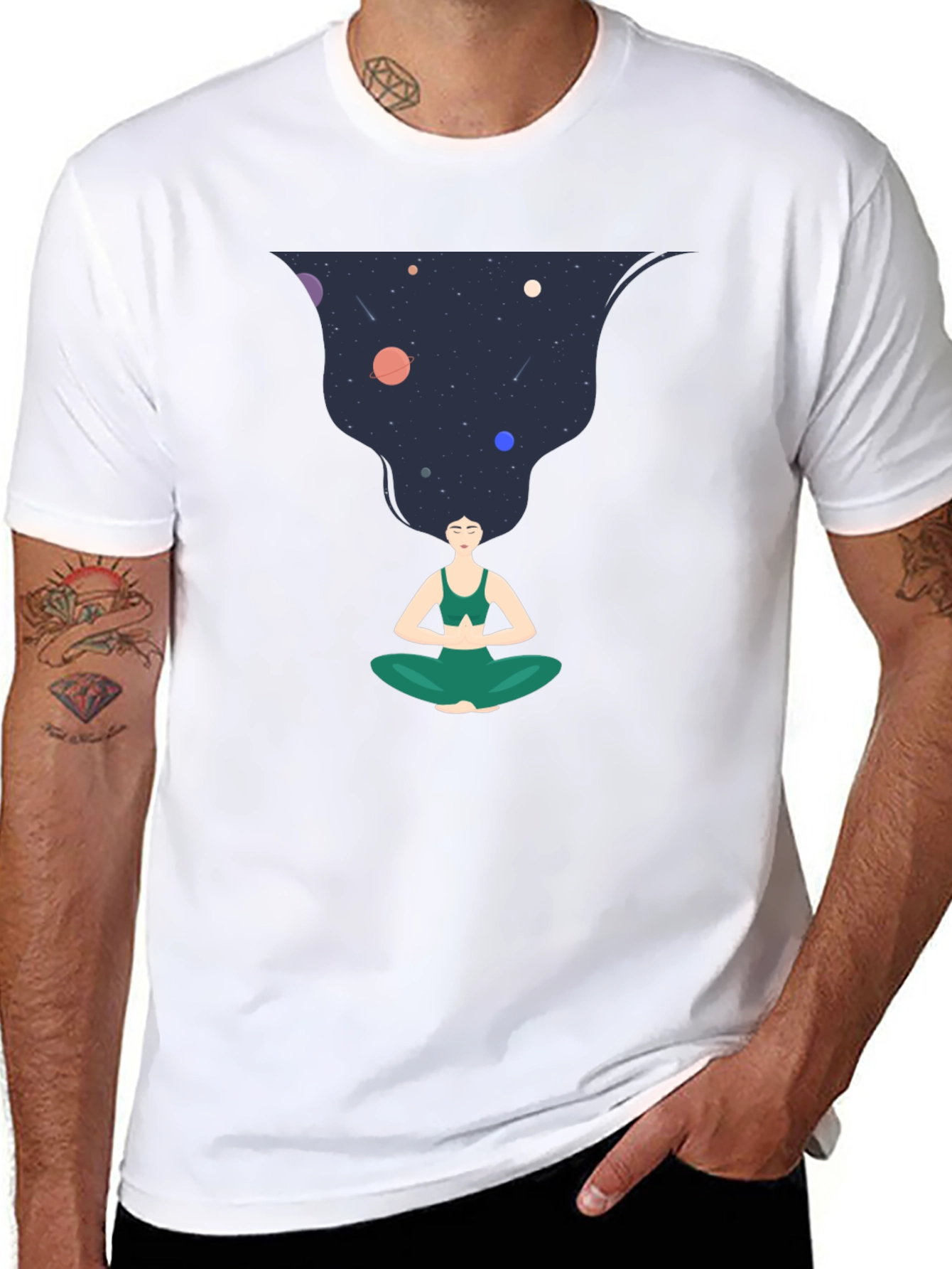 Yoga Galaxy Mind T-Shirt - Meditate in Style