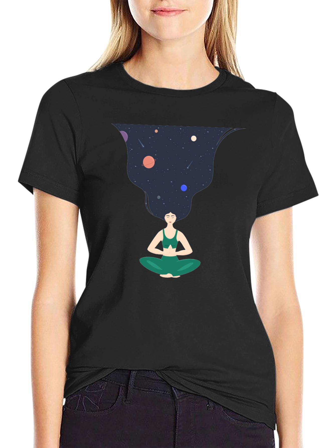 Yoga Galaxy Mind T-Shirt - Meditate in Style