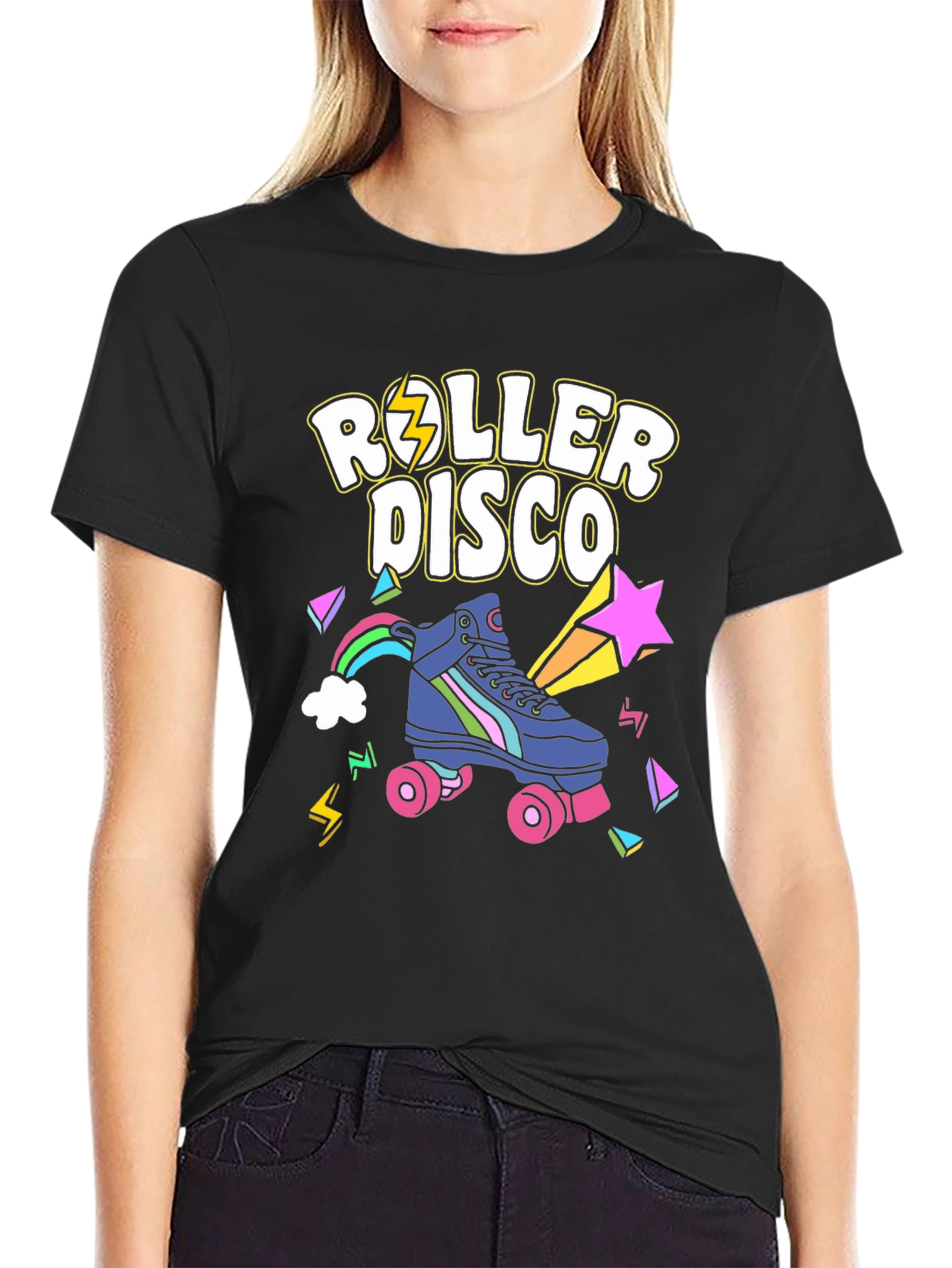 Retro Roller Disco Graphic T-Shirt
