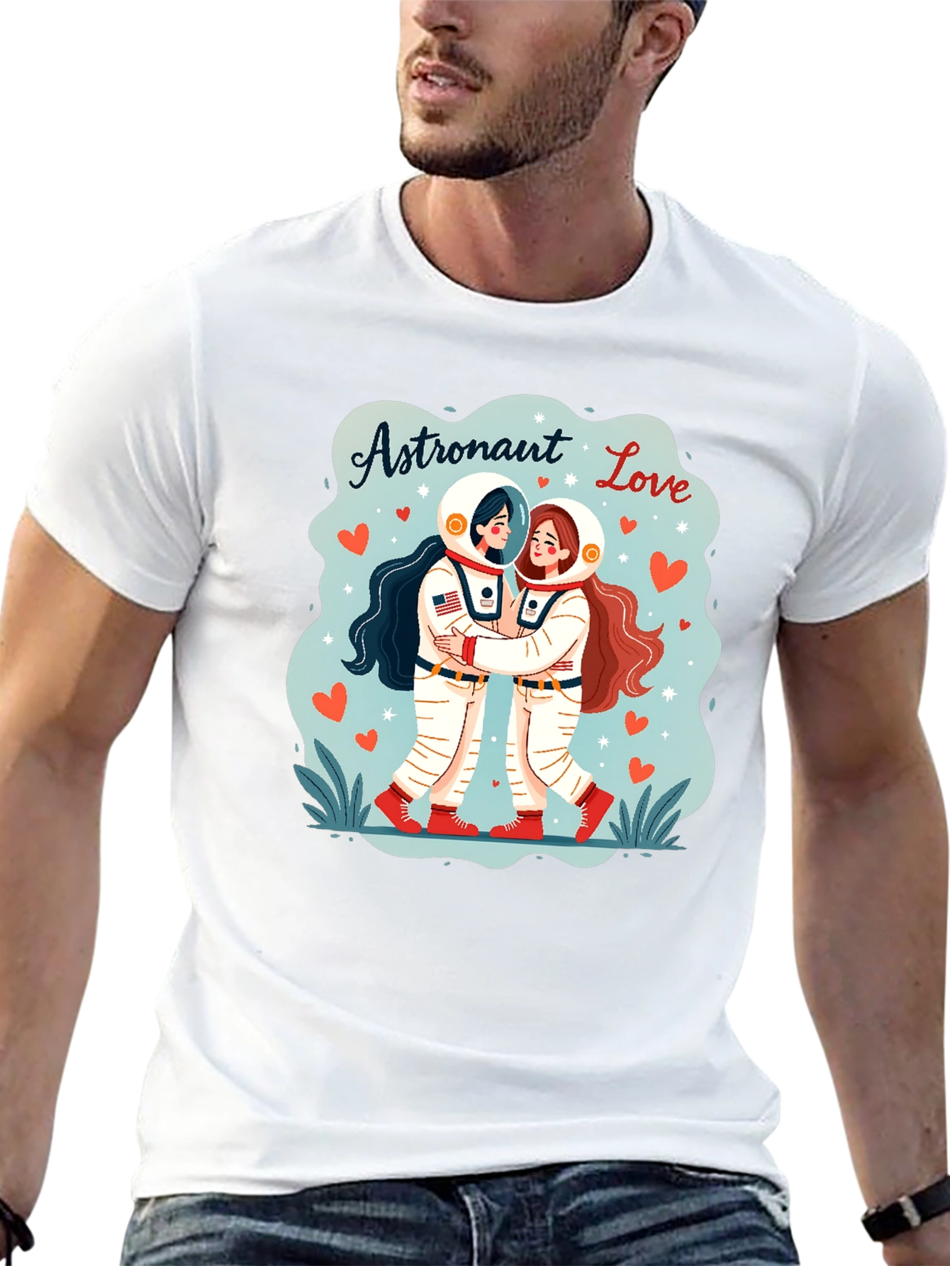 Astronaut Love Graphic T-Shirt