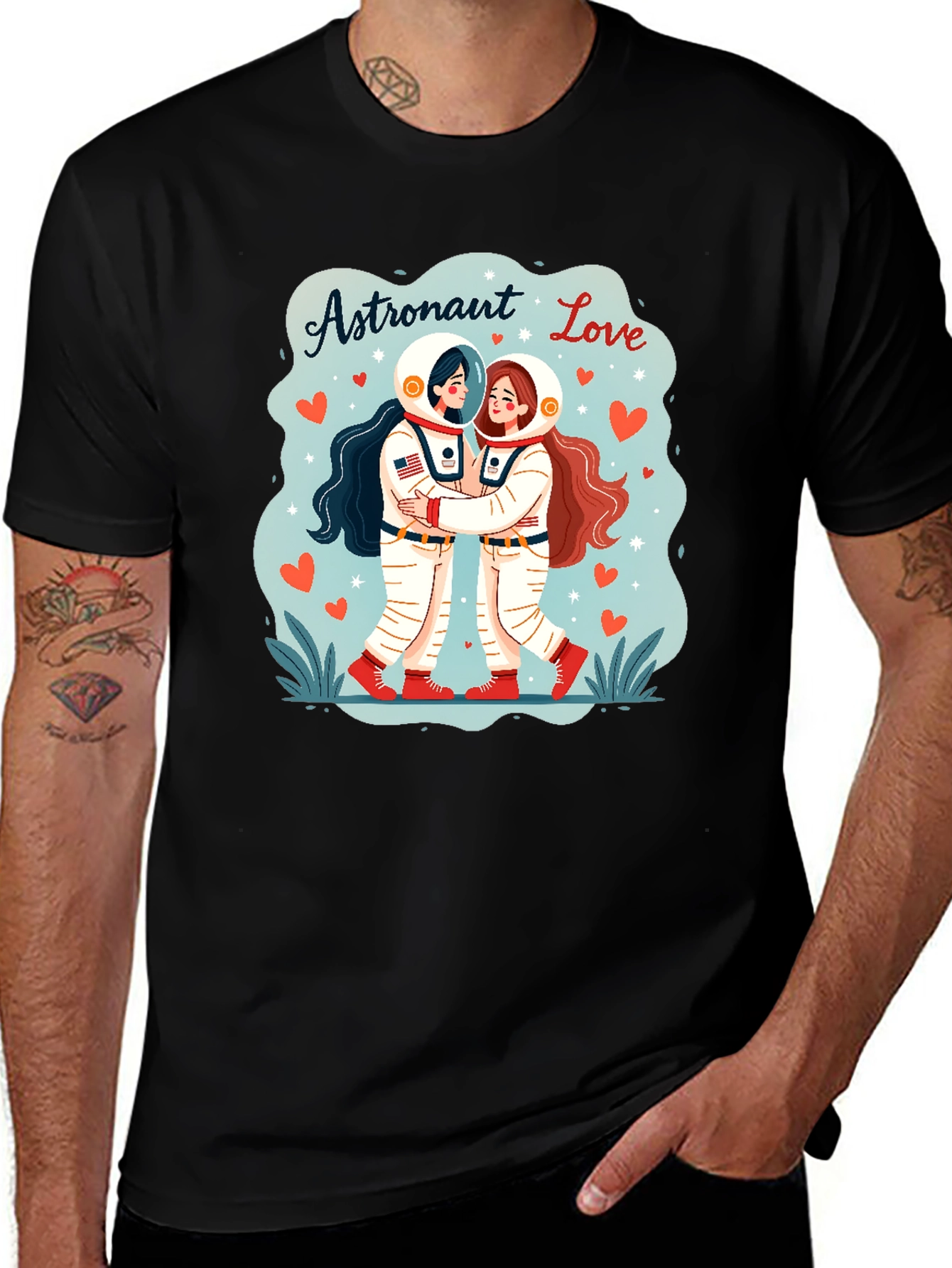 Astronaut Love Graphic T-Shirt