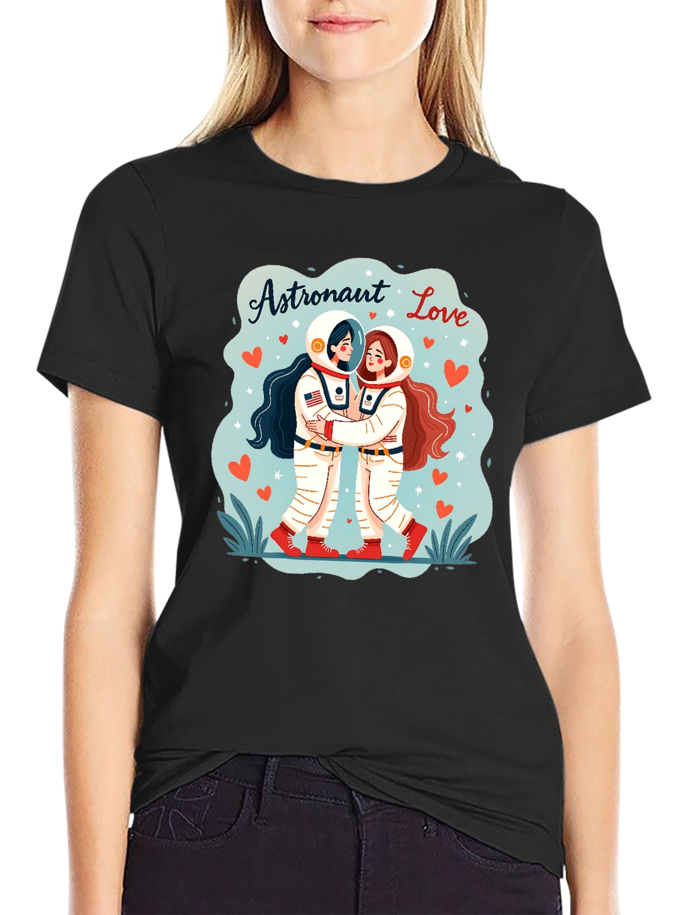 Astronaut Love Graphic T-Shirt
