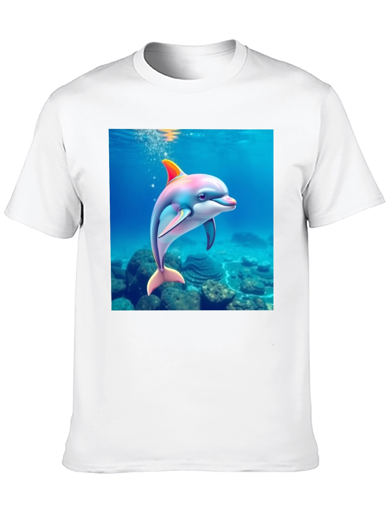 Dolphin Graphic Black T-Shirt