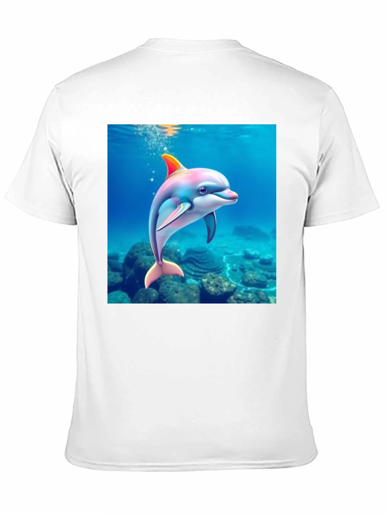 Dolphin Graphic Black T-Shirt