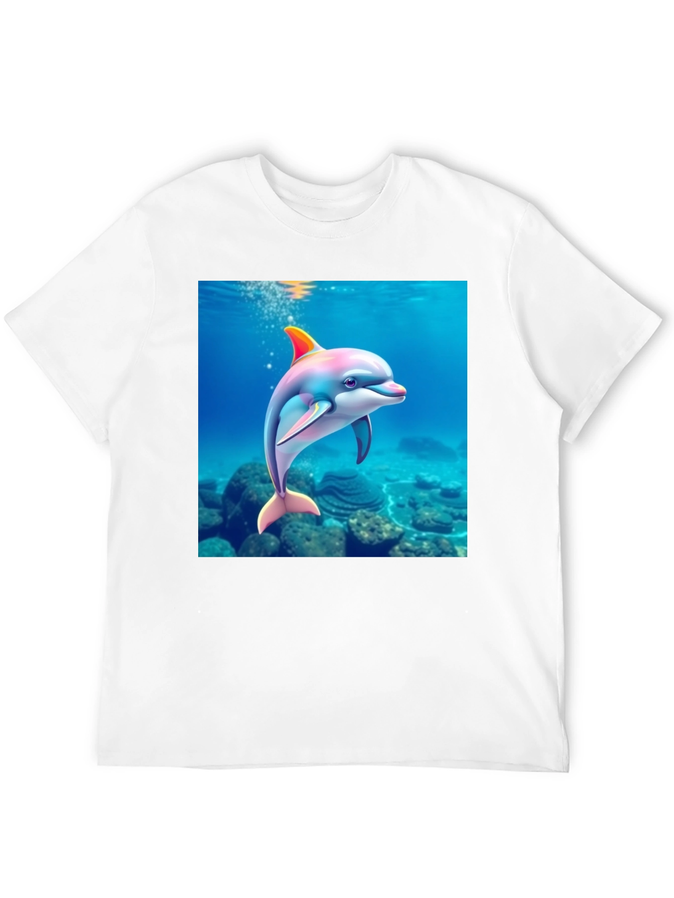 Dolphin Graphic Black T-Shirt
