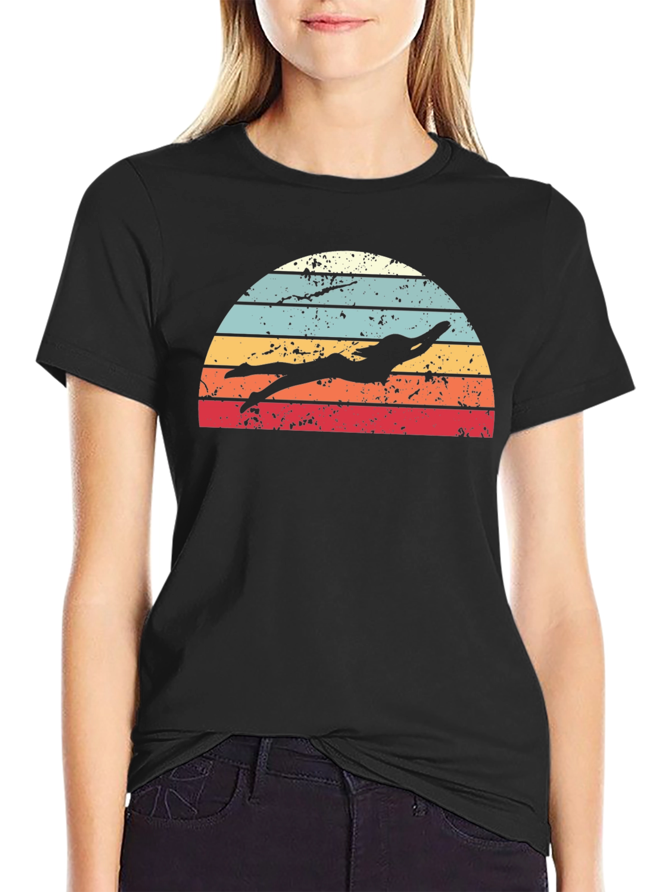 Retro Swimmer Graphic Tee